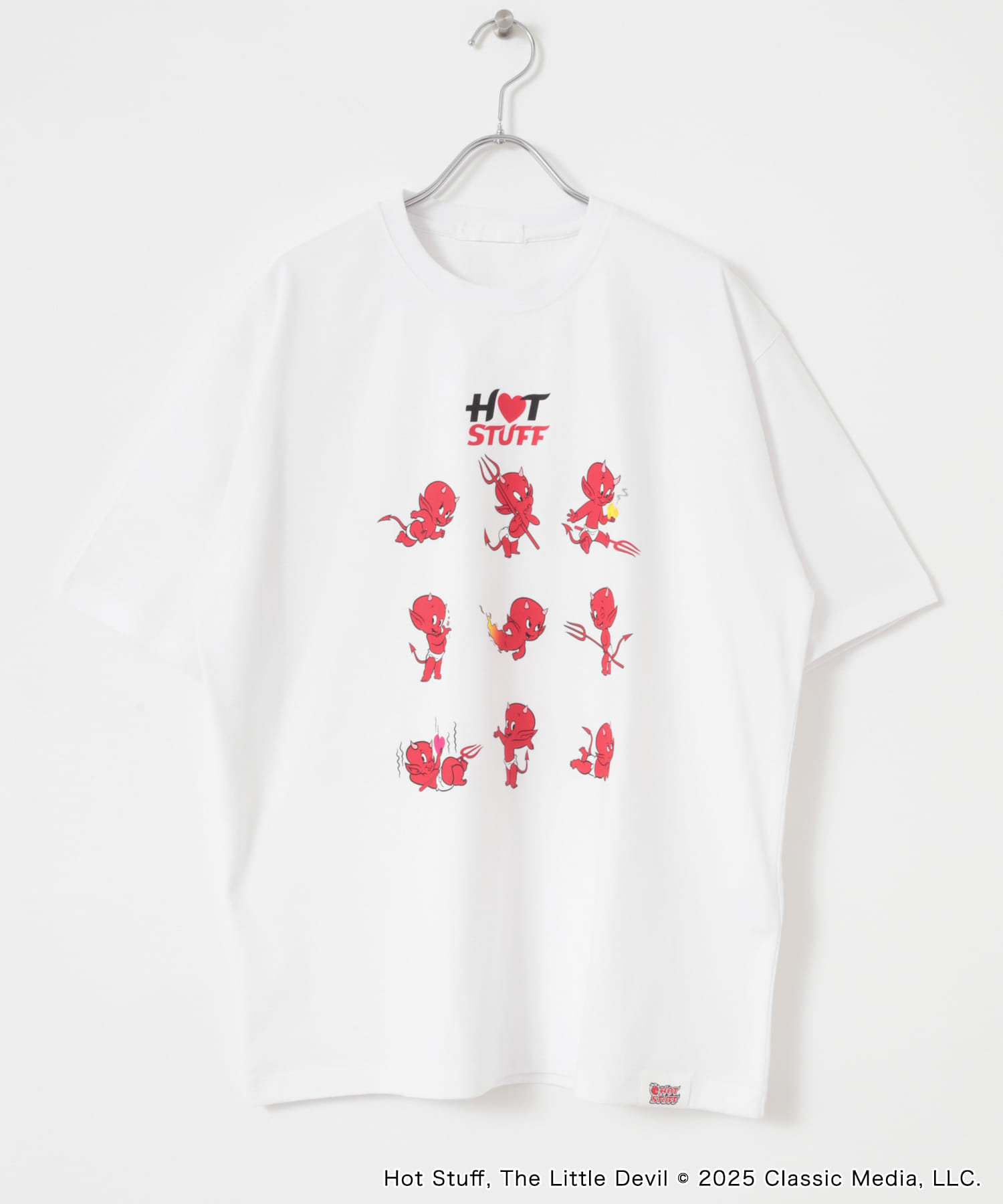 『別注』HOT STUFF×SENSE OF PLACE　 プリントTシャツ B WHITE M