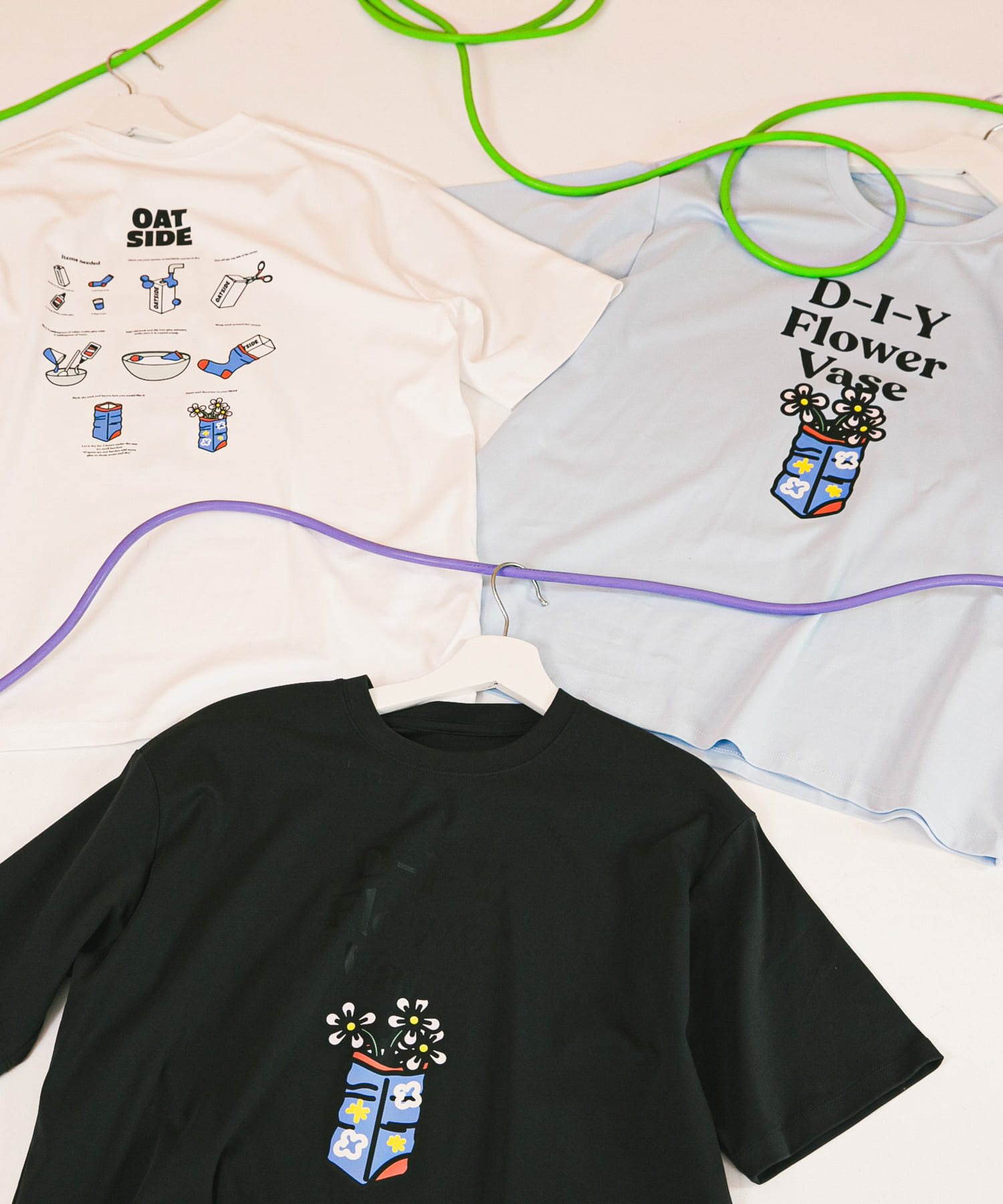 『別注』OATSIDE×SENSE OF PLACE　グラフィックショートスリーブ Tシャツ A WHITE L