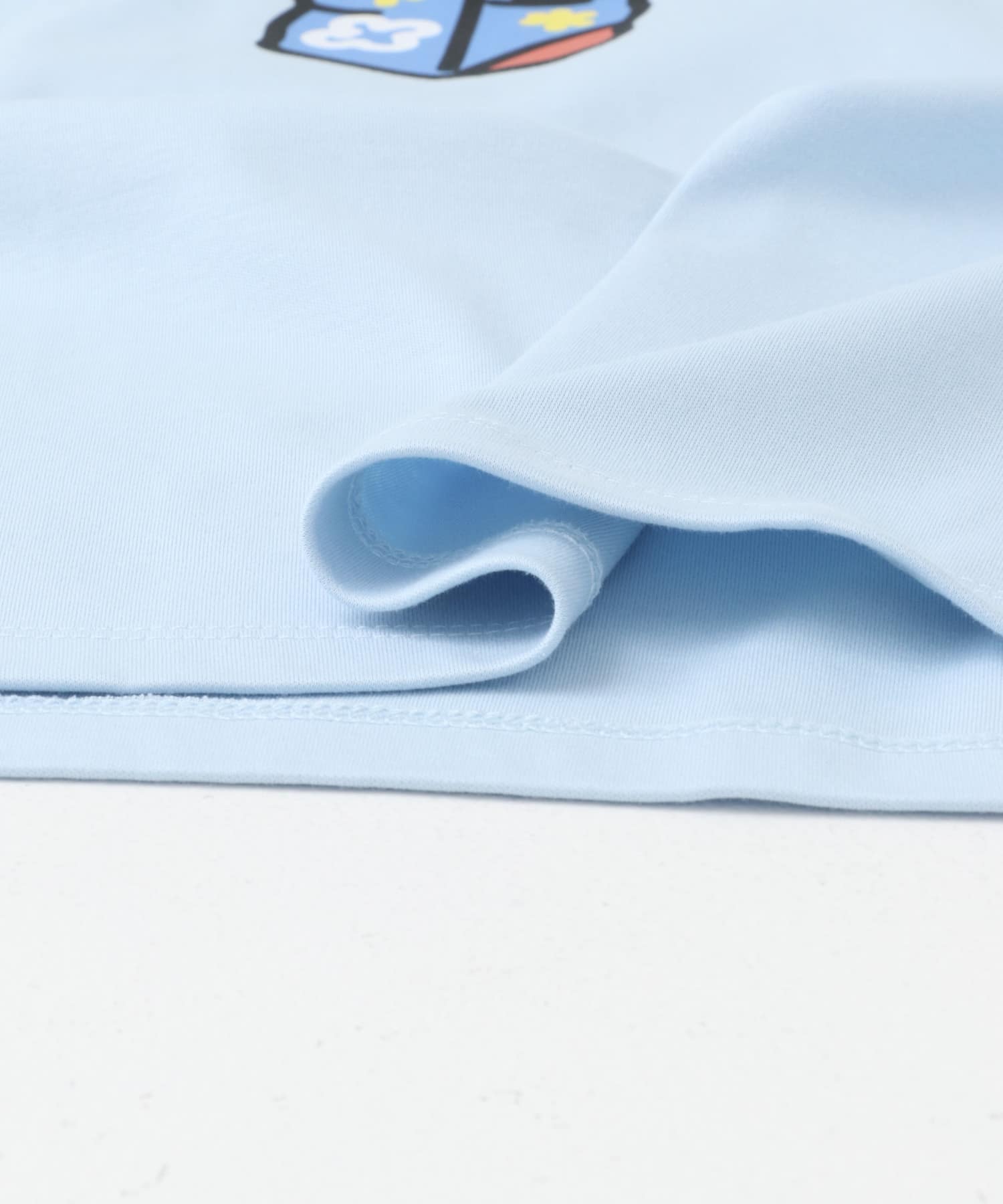 『別注』OATSIDE×SENSE OF PLACE　グラフィックショートスリーブ Tシャツ A L.BLUE M