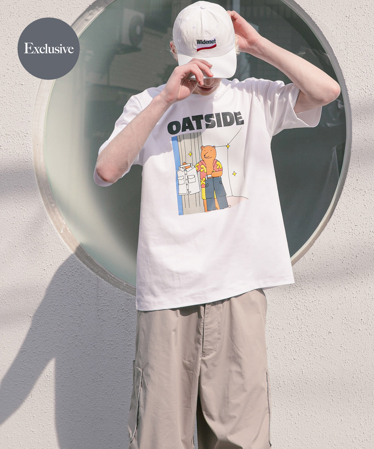 『別注』OATSIDE×SENSE OF PLACE　グラフィックショートスリーブ Tシャツ B
