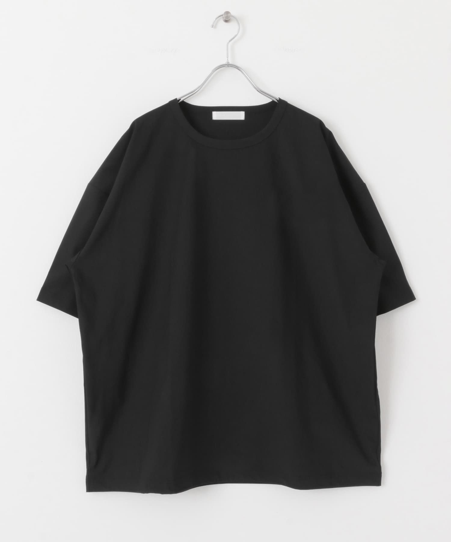 4WAYストレッチプルオーバーショートスリーブTシャツ BLACK M