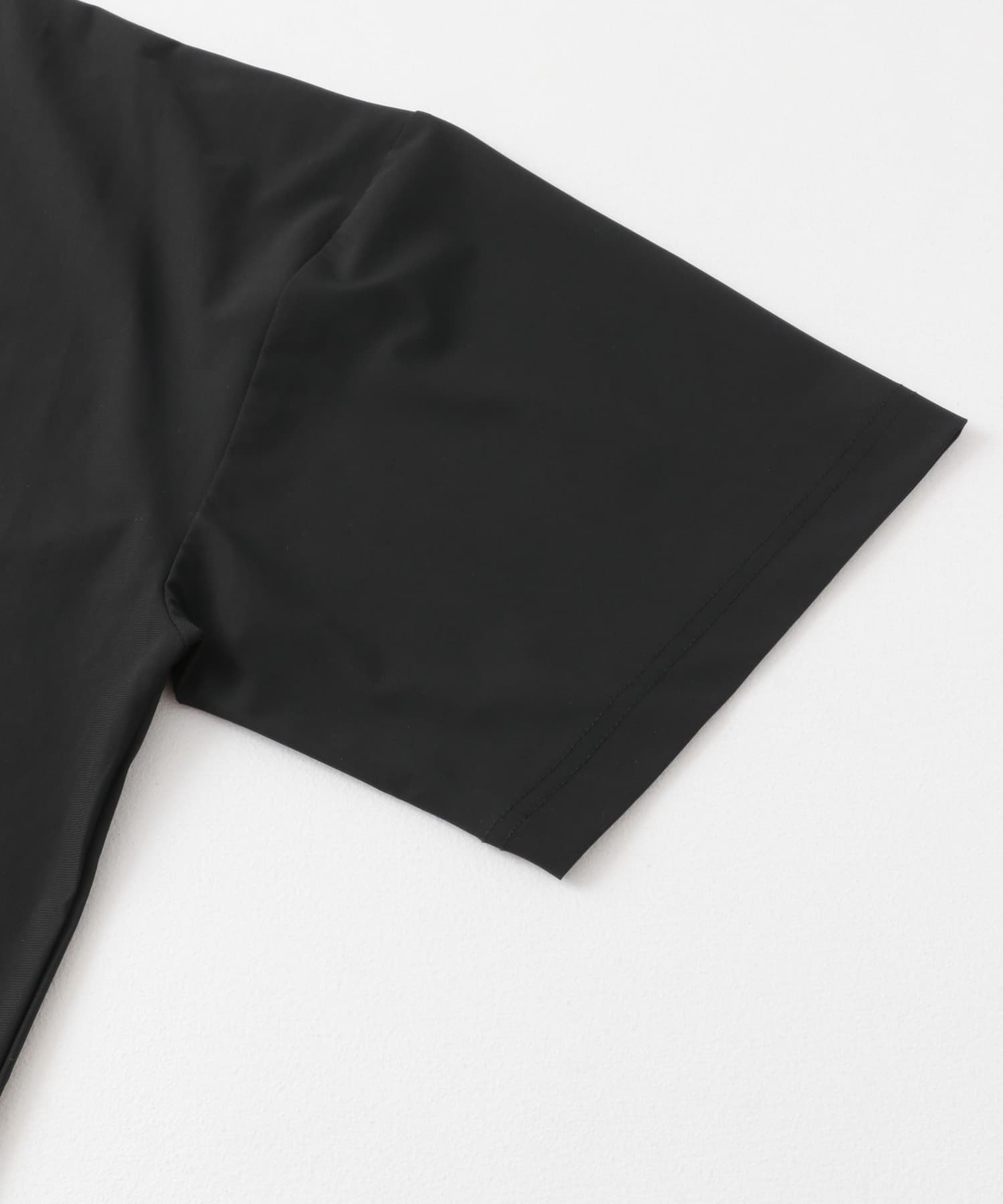 4WAYストレッチプルオーバーショートスリーブTシャツ BLACK M
