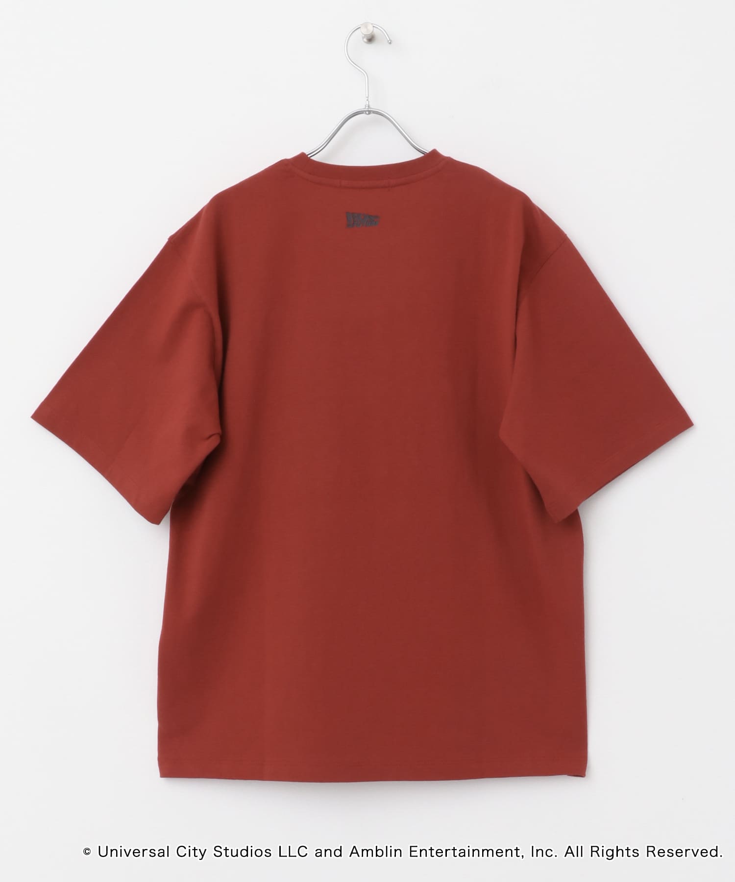 『別注』SENSE OF PLACE×BTTF　クルーネックプリントTシャツ A RED M