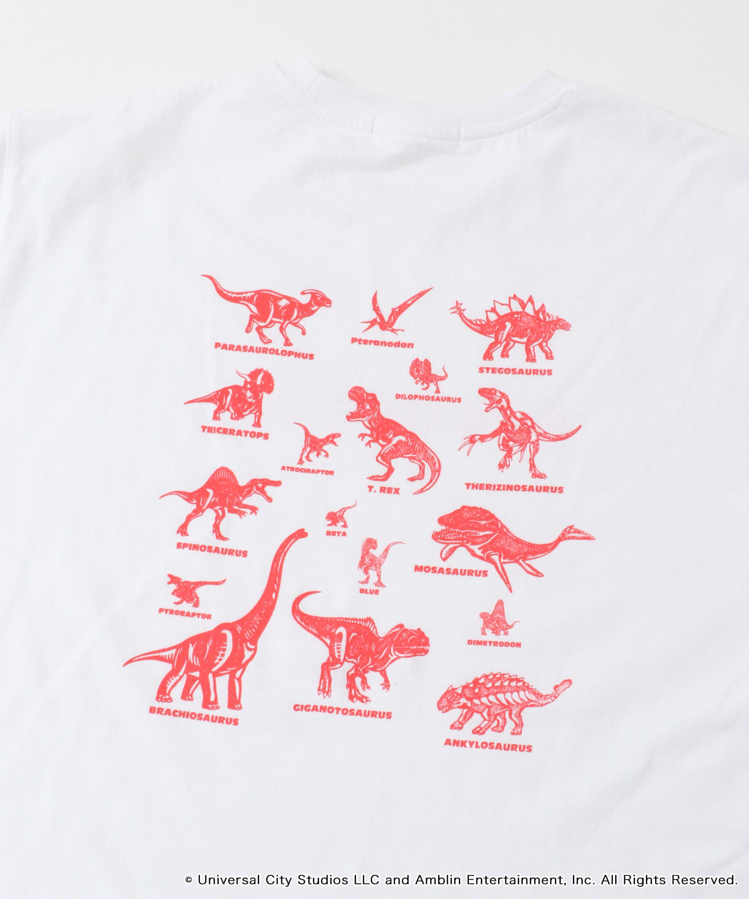 『別注』Jurassic World×SENSE OF PLACE　T-SHIRTS/A WHITE M