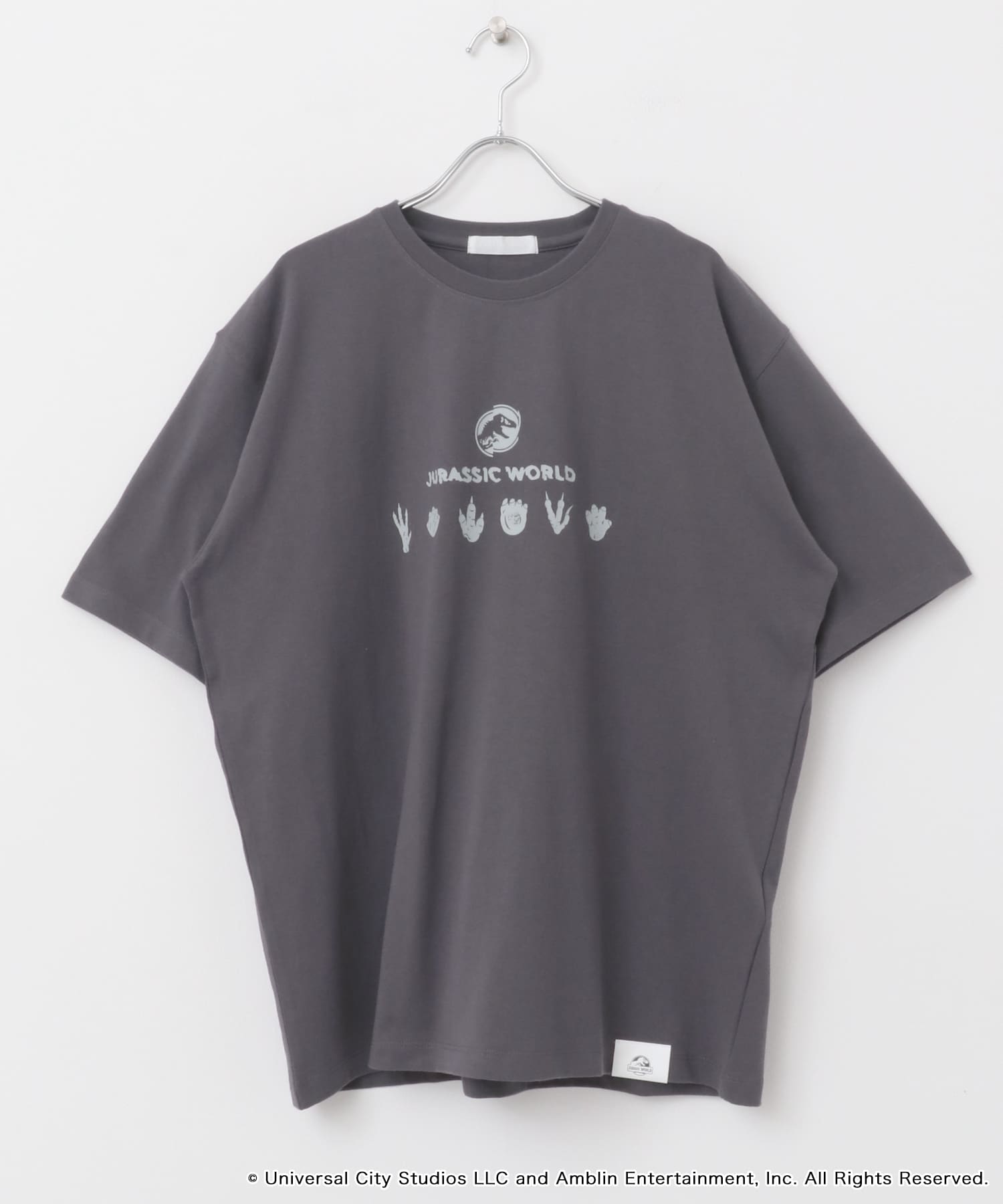 『別注』Jurassic World×SENSE OF PLACE　T-SHIRTS/B CHARCOAL M