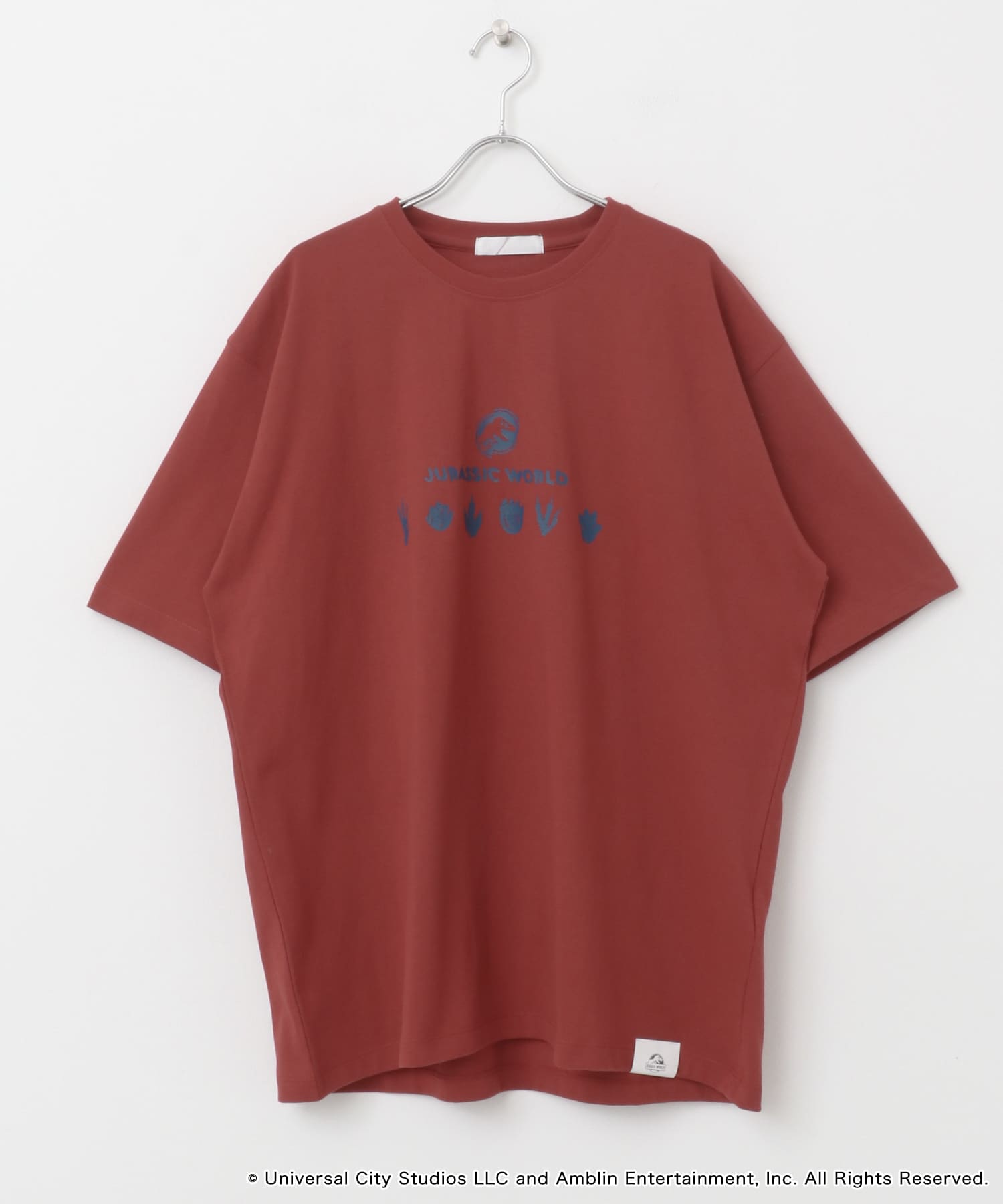 『別注』Jurassic World×SENSE OF PLACE　T-SHIRTS/B RED M