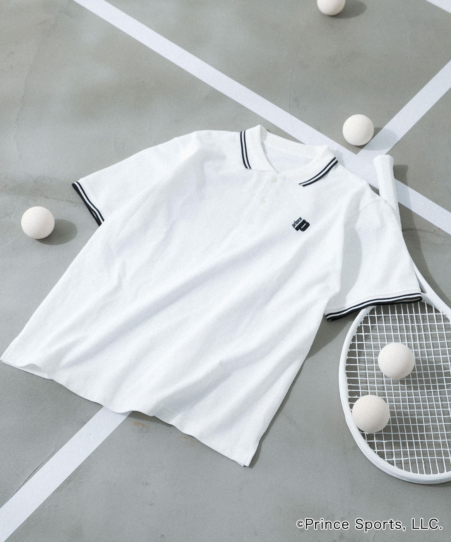 『別注』prince　ポロシャツ WHITE M