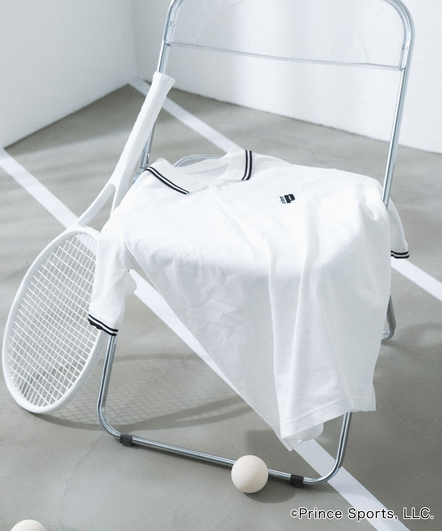 『別注』prince　ポロシャツ WHITE M