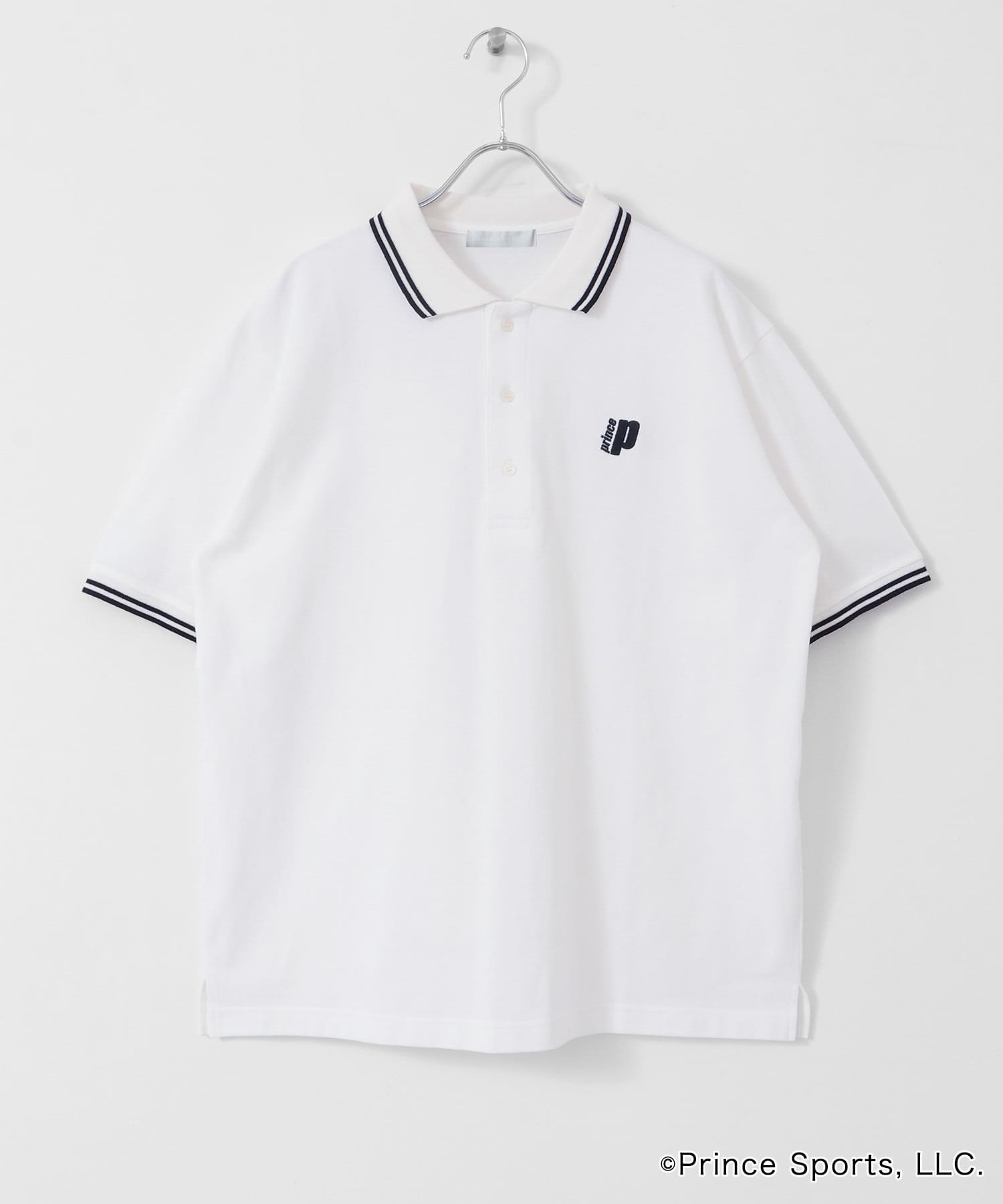 『別注』prince　ポロシャツ WHITE M