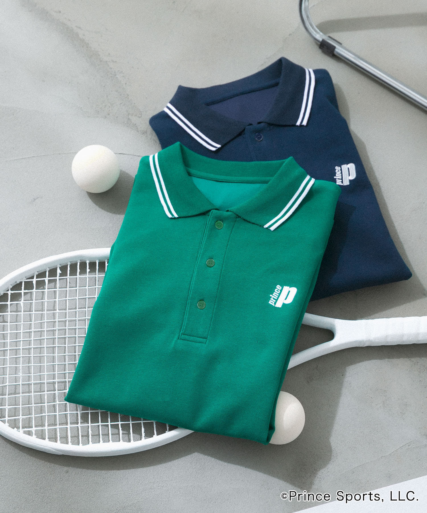 『別注』prince　ポロシャツ NAVY L