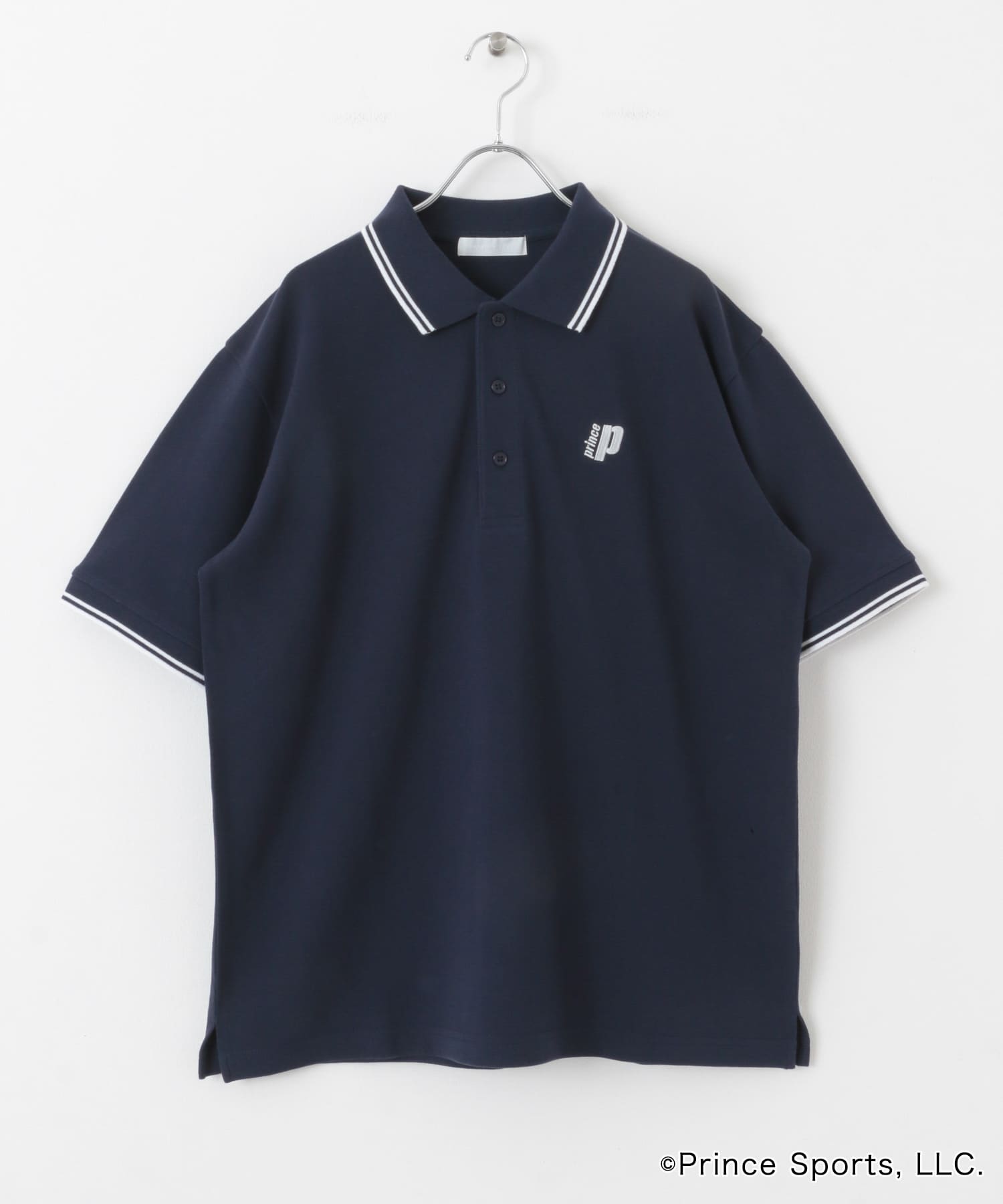 『別注』prince　ポロシャツ NAVY M