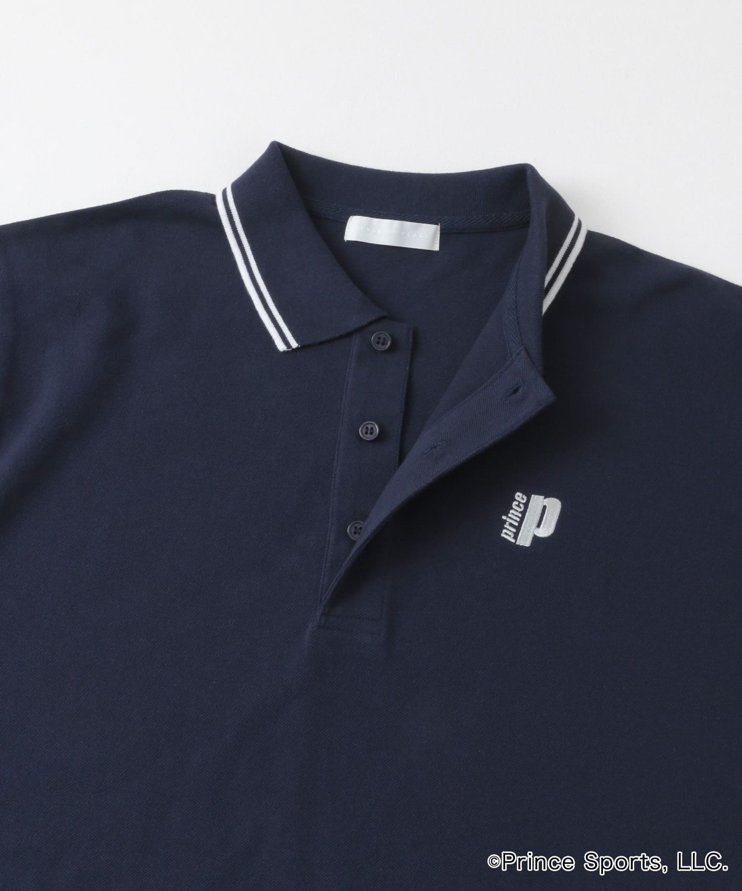 『別注』prince　ポロシャツ NAVY M