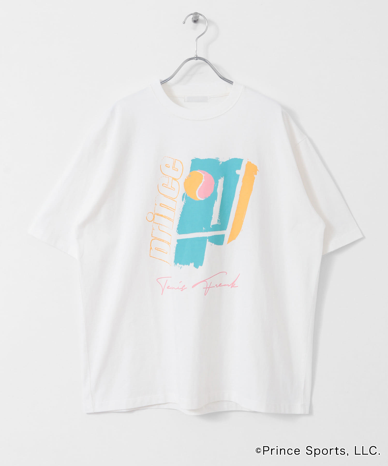 『別注』prince　グラフィックショートスリーブTシャツ WHITE M