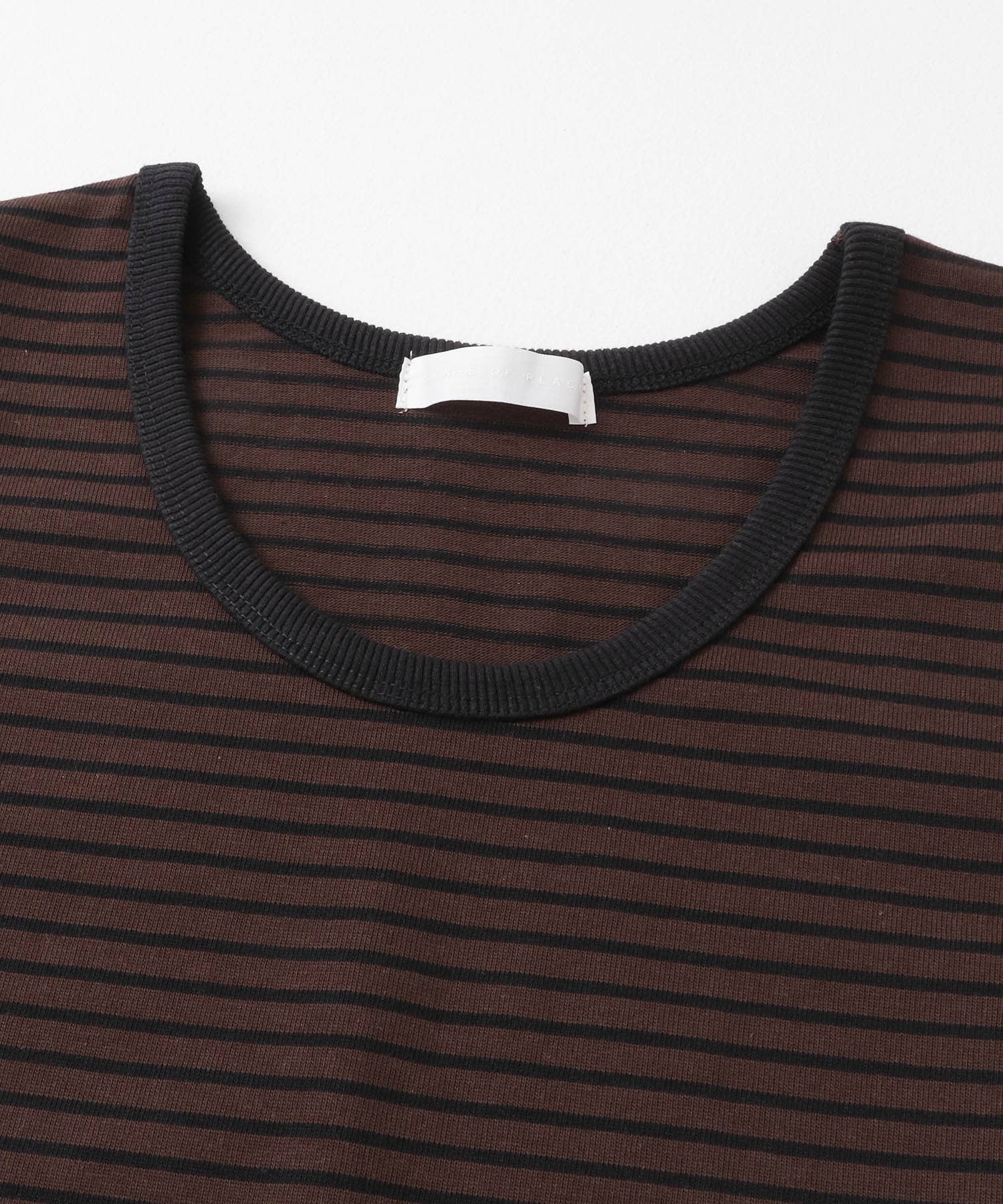 ボーダータンクトップ BROWN M