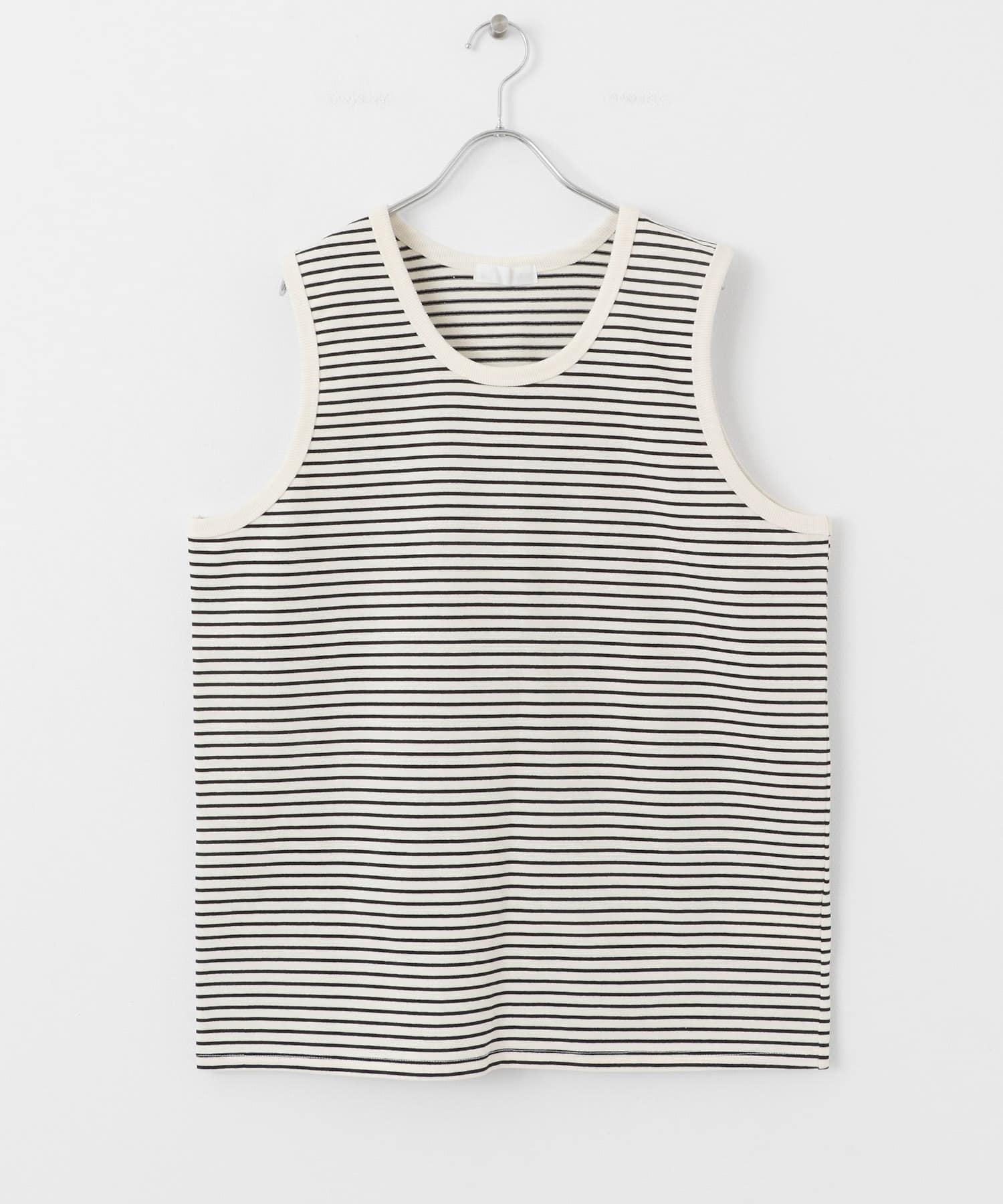 ボーダータンクトップ IVORY M