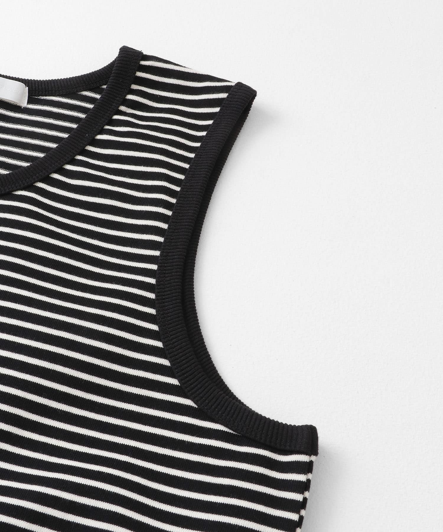 ボーダータンクトップ BLACK M