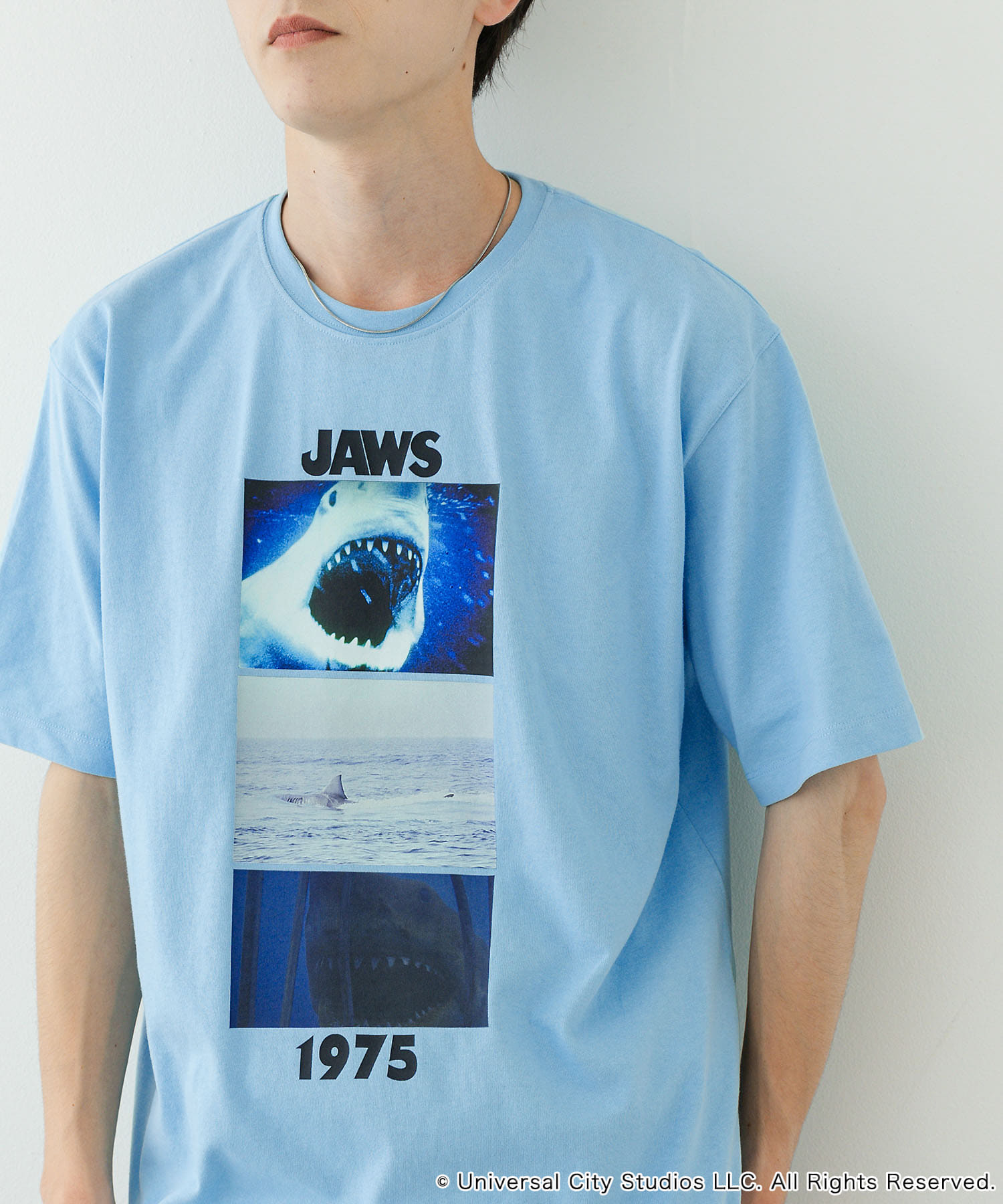 『別注』SENSE OF PLACE×JAWS　プリントT-SHIRTS/A