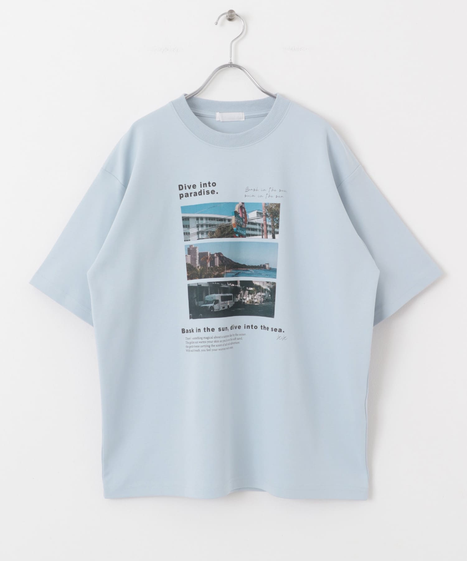 Cityscape photo Short-Sleeve T-shirts L.BLUE M