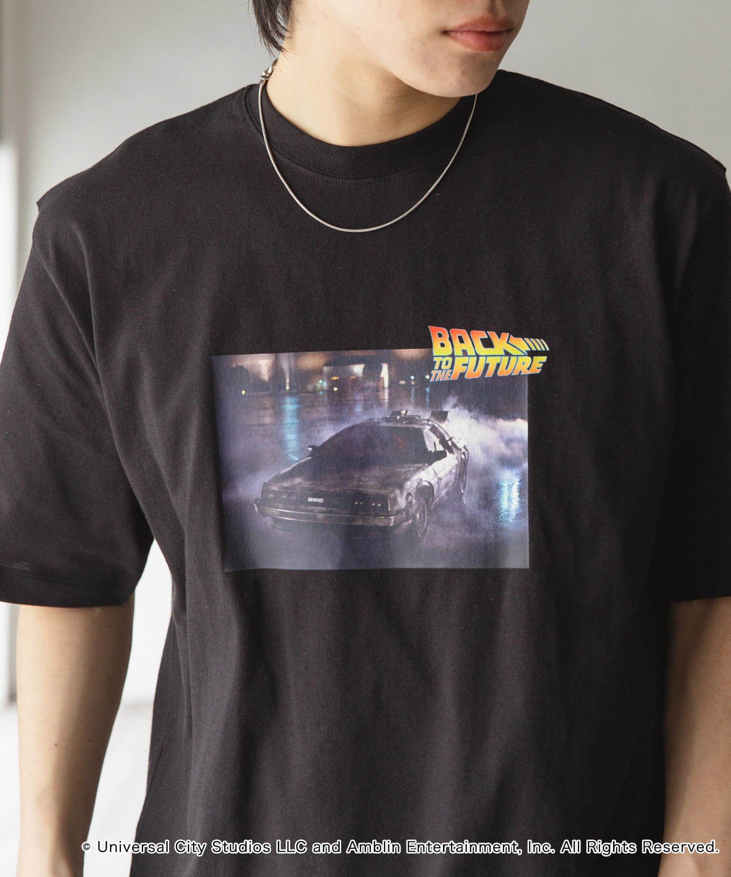 『別注』SENSE OF PLACE×BTTF クルーネックプリントTシャツ C