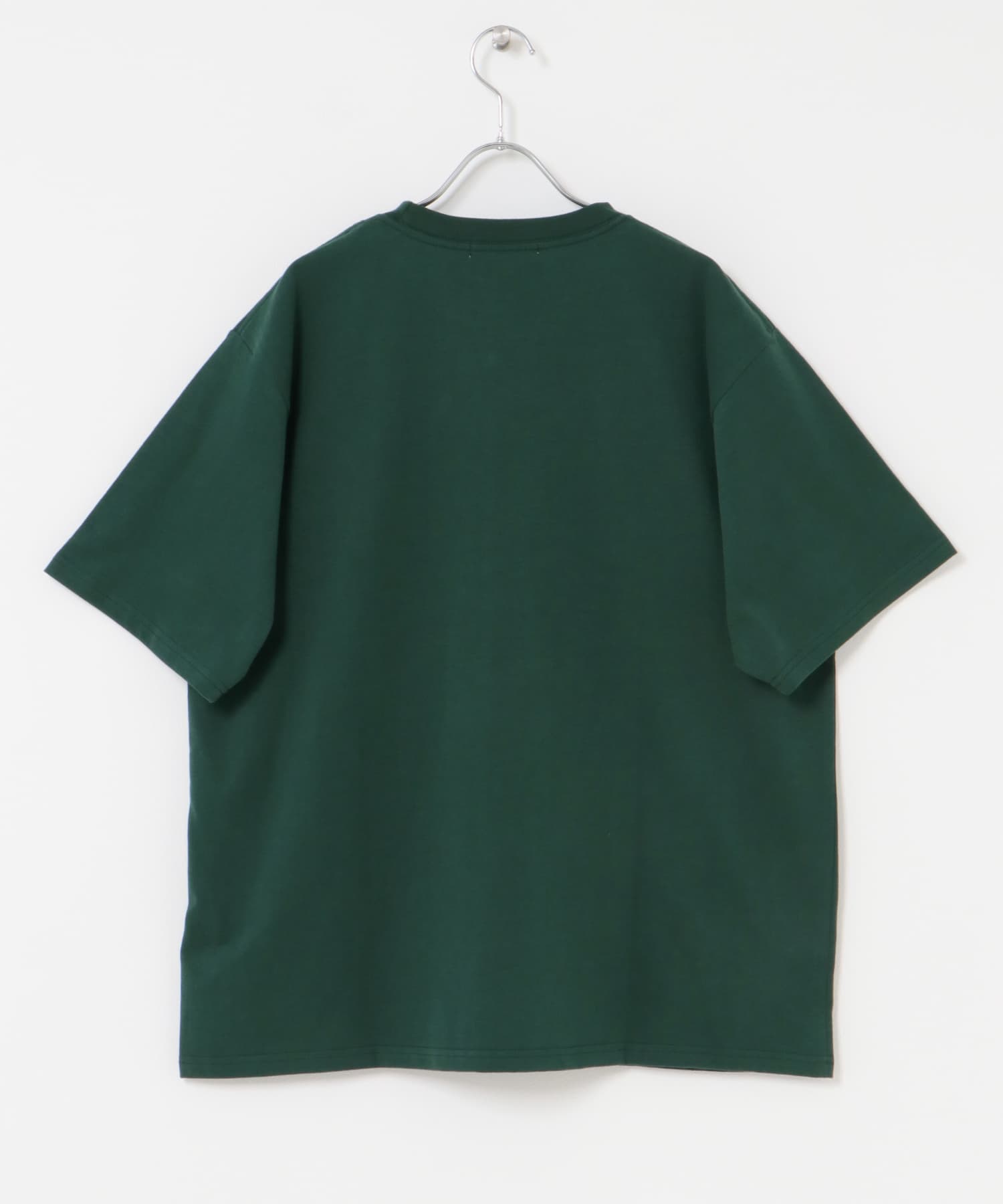 フラワーアートグラフィックショートスリーブTシャツ GREEN M