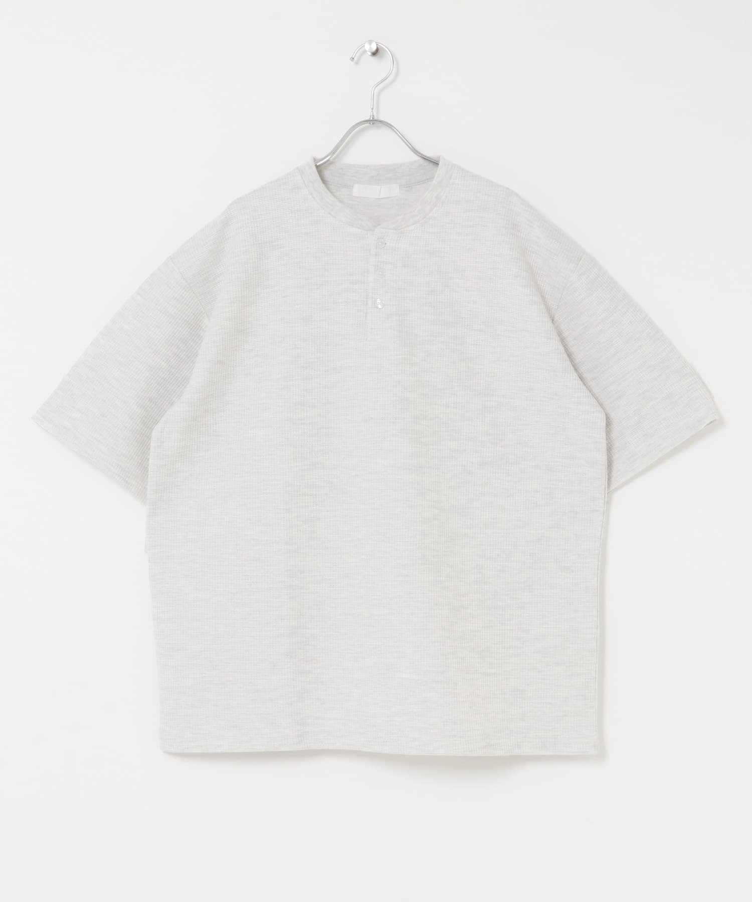 ヘンリーネックカノコプルオーバー GRAY M