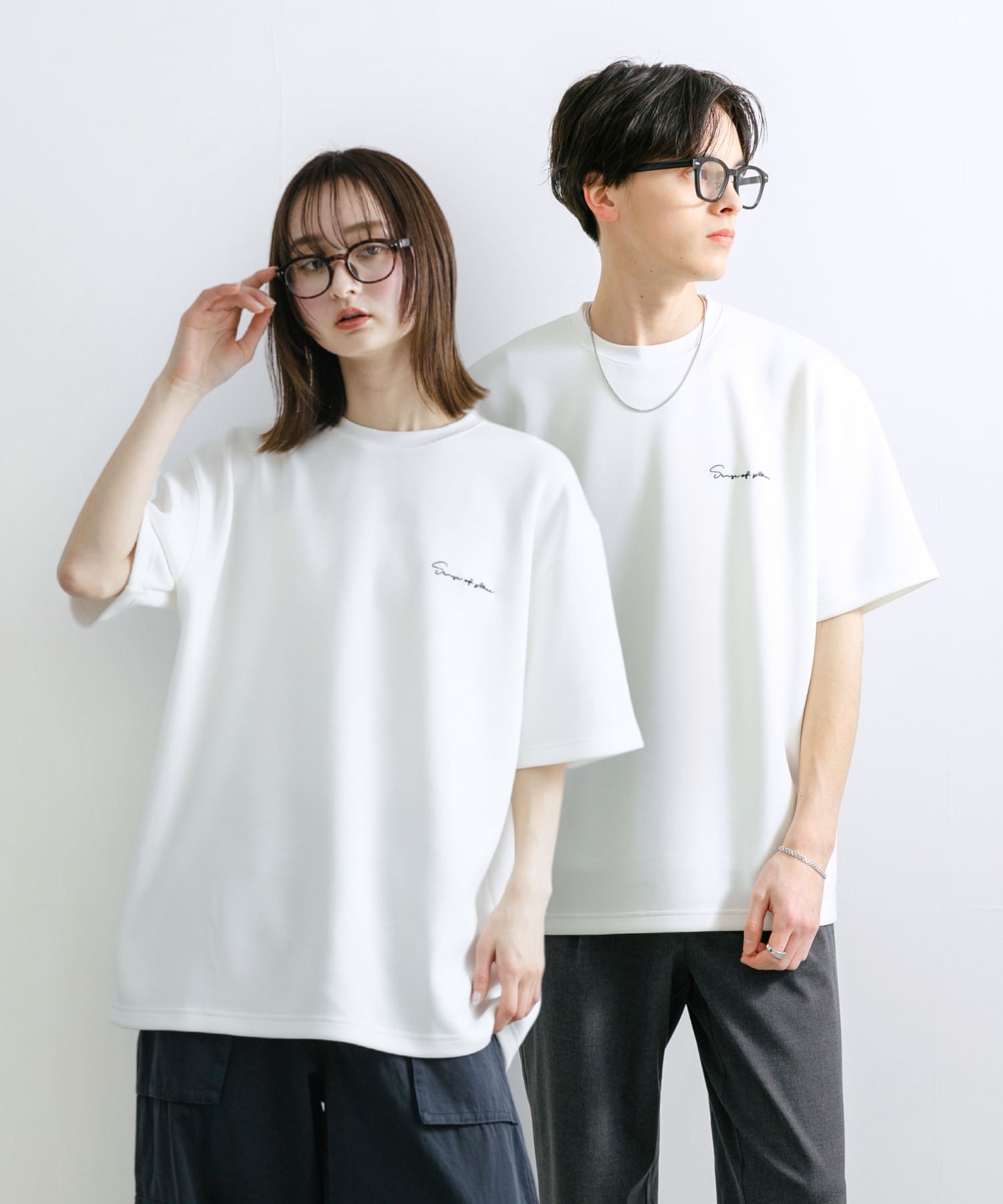 『一部WEB限定カラー』『ユニセックス』シシュウダンボールポンチショートスリーブTシャツ