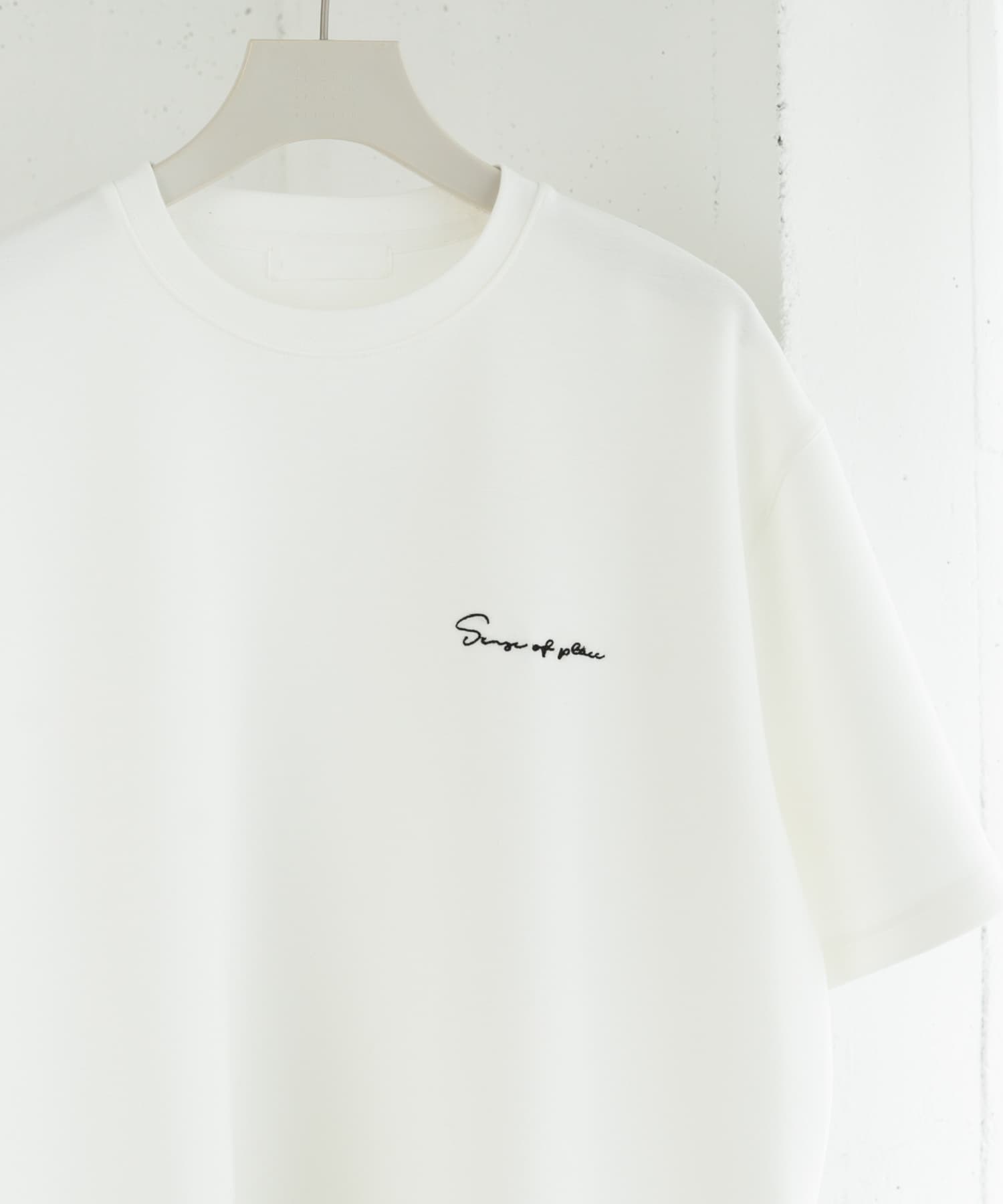 『一部WEB限定カラー』『ユニセックス』シシュウダンボールポンチショートスリーブTシャツ WHT×BLK L