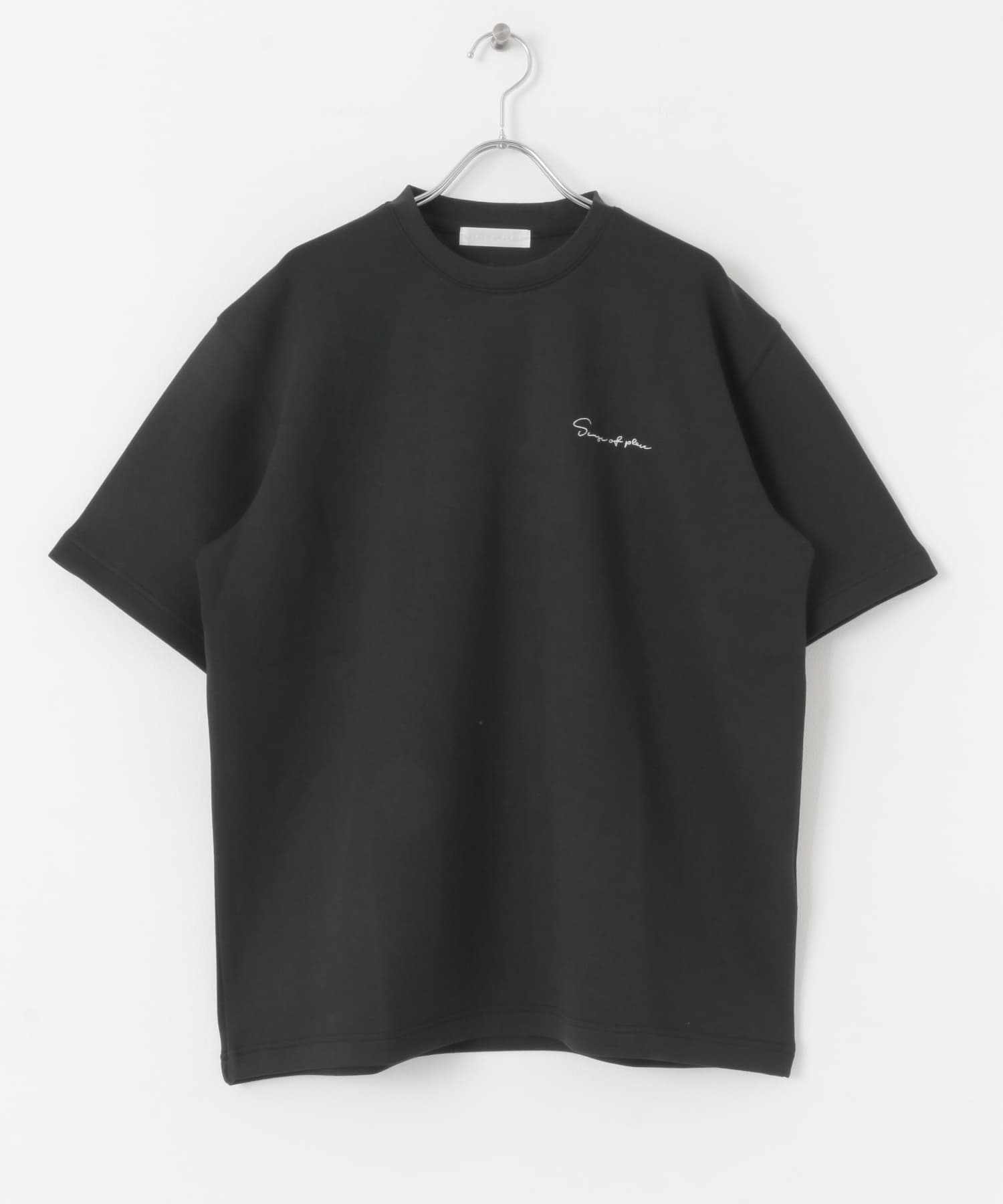 『一部WEB限定カラー』『ユニセックス』シシュウダンボールポンチショートスリーブTシャツ BLK×WHT M