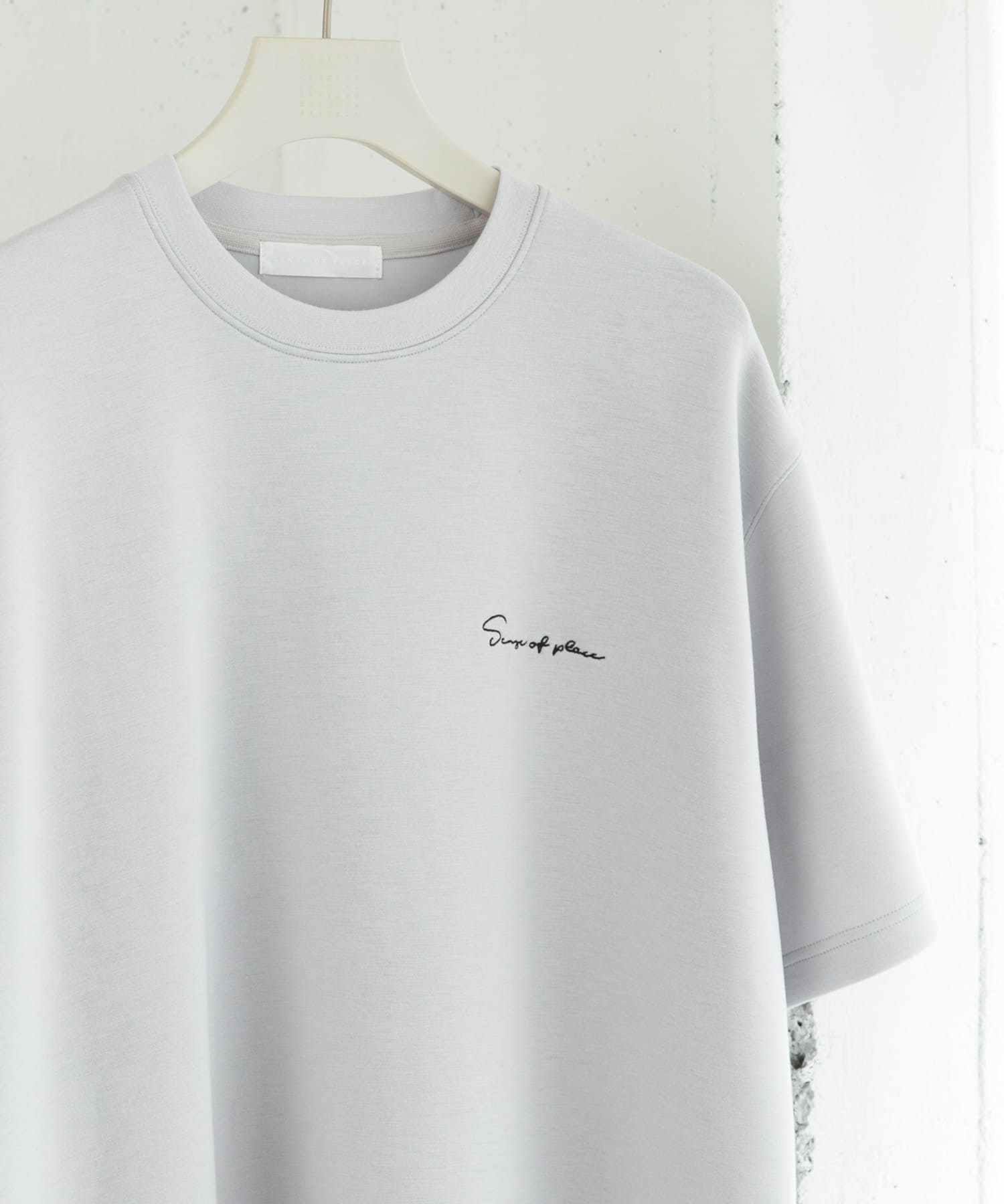 『一部WEB限定カラー』『ユニセックス』シシュウダンボールポンチショートスリーブTシャツ L.GRY×BLK M