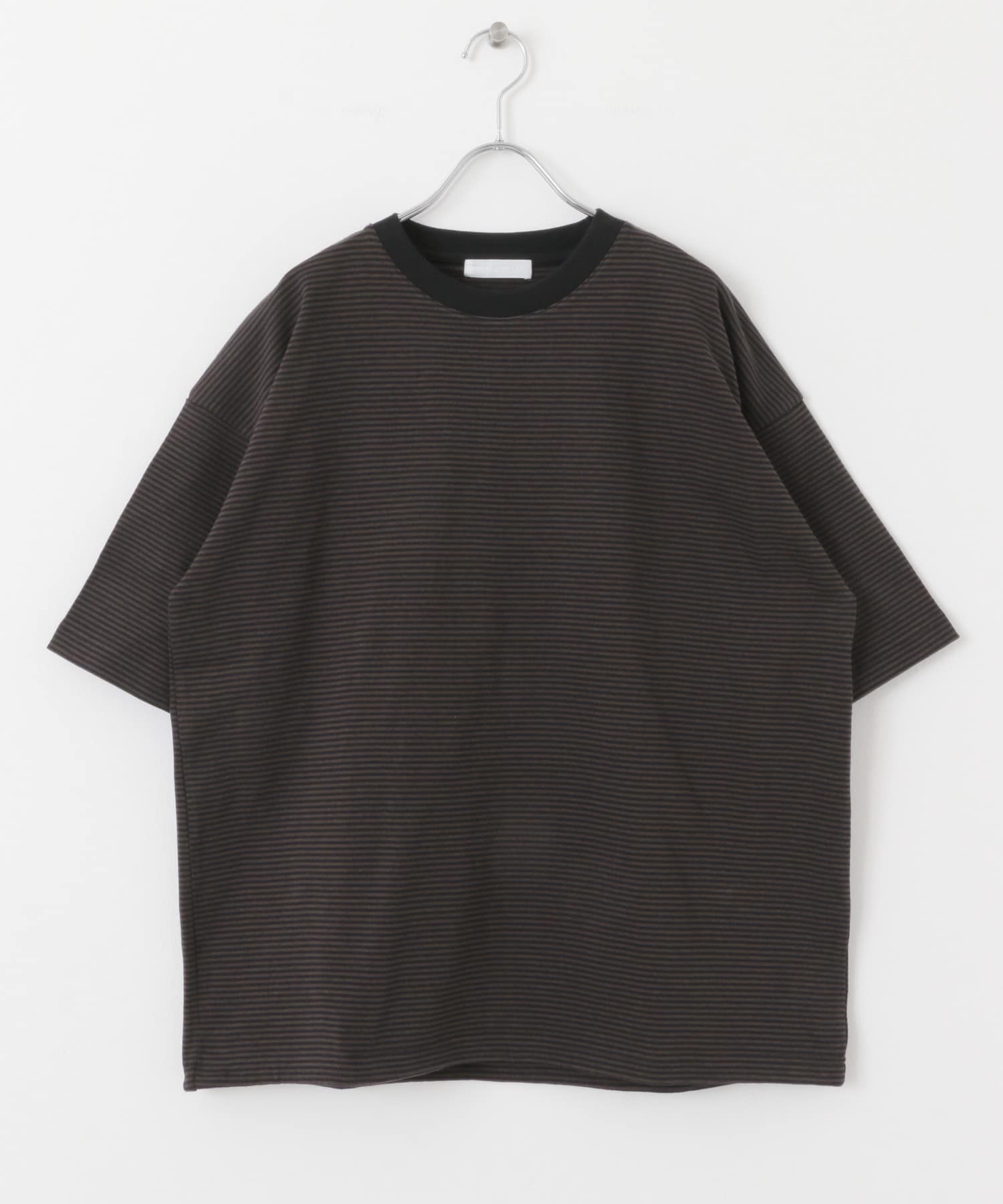 『ユニセックス』アソートドローコードショートスリーブTシャツ BRN×BLK M