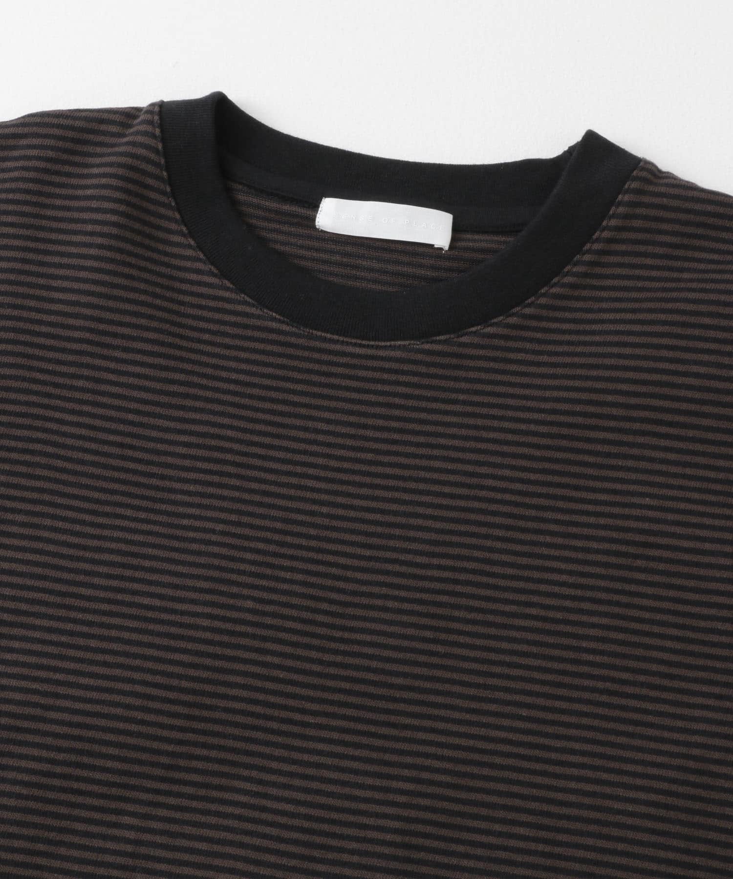 『ユニセックス』アソートドローコードショートスリーブTシャツ BRN×BLK M