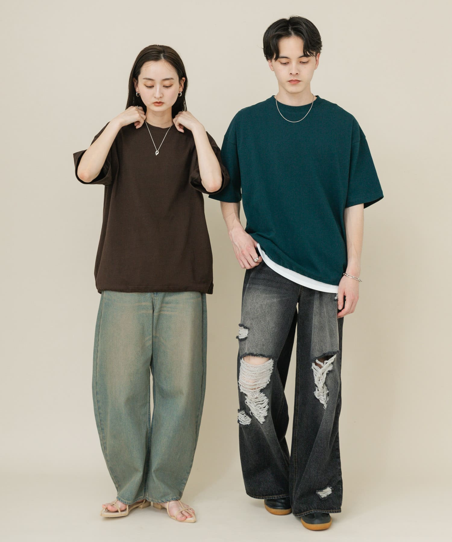 身長：169cm サイズ：M, 身長：173cm サイズ：L