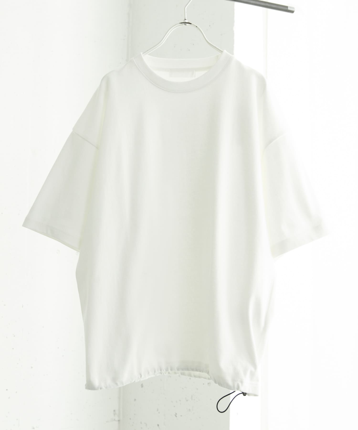 『ユニセックス』アソートドローコードショートスリーブTシャツ WHITE M