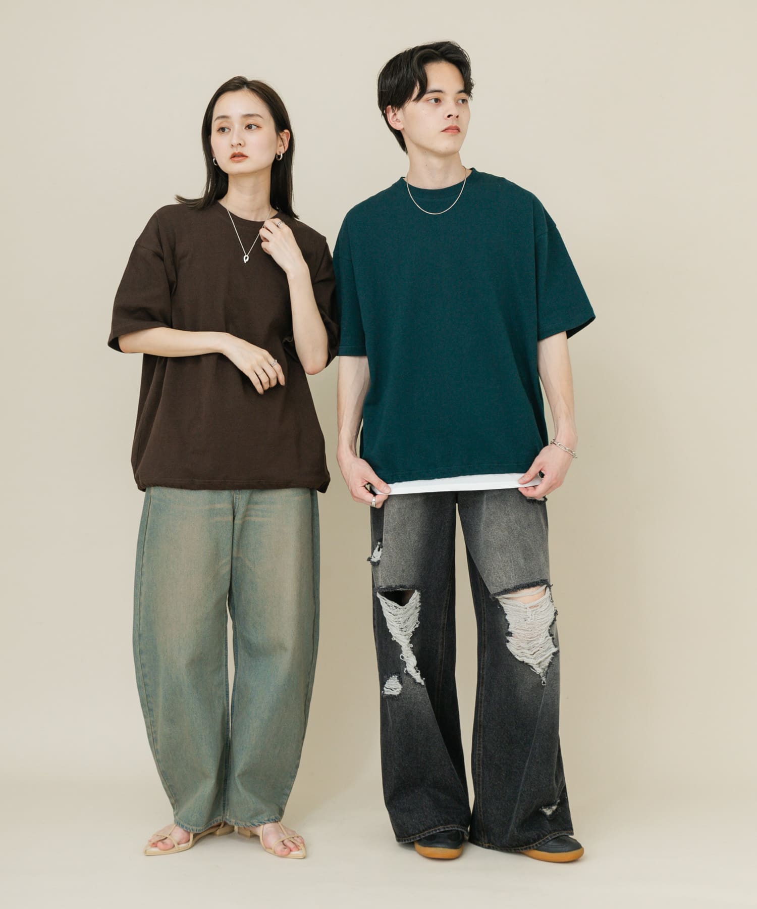 身長：169cm サイズ：M, 身長：173cm サイズ：L