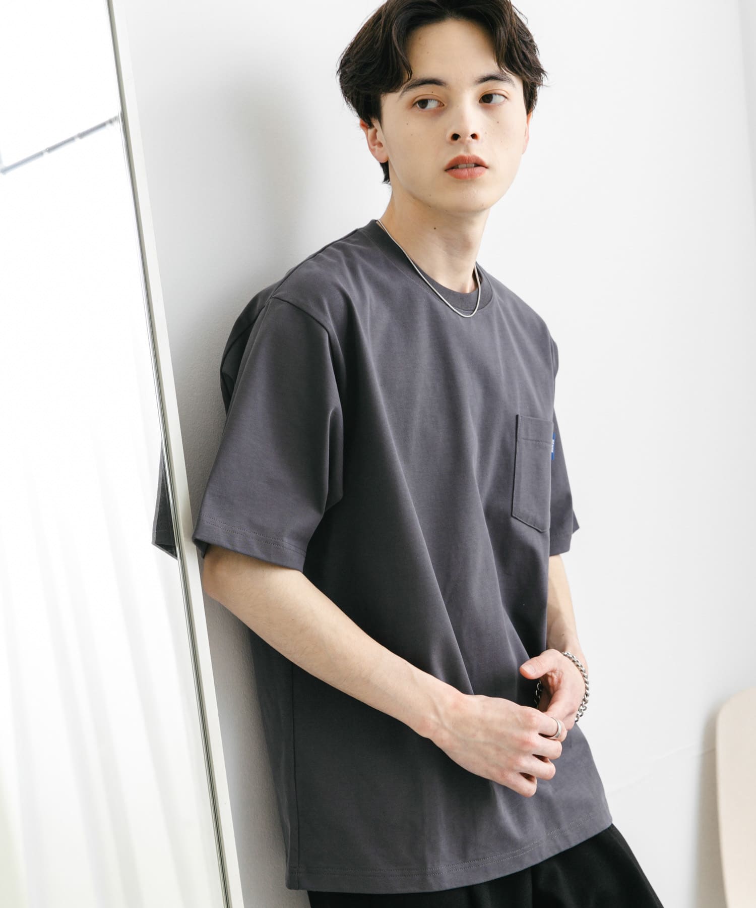 WEB限定』『ユニセックス』ピスネーム付きポケットショートスリーブT