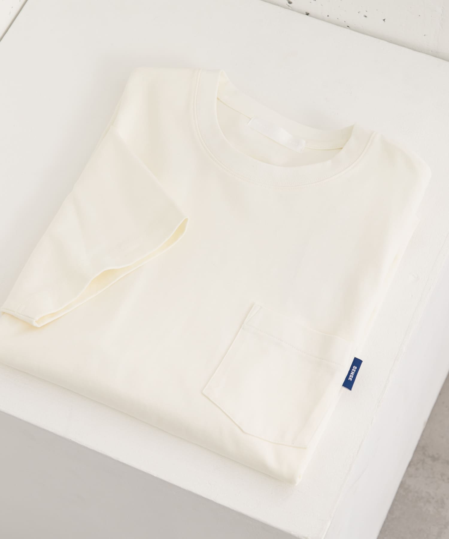 『WEB限定』『ユニセックス』ピスネーム付きポケットショートスリーブTシャツ WHITE L