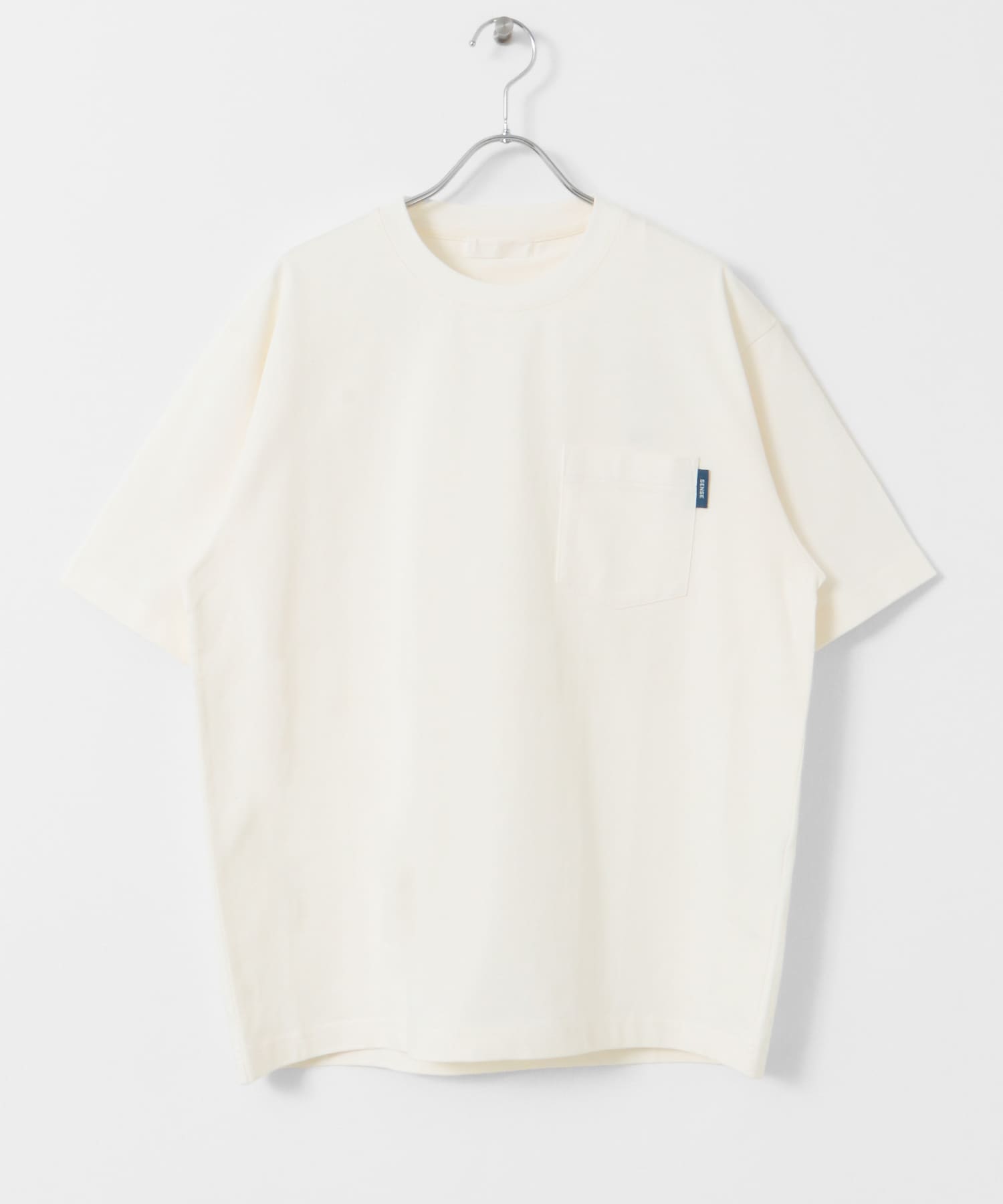 『WEB限定』『ユニセックス』ピスネーム付きポケットショートスリーブTシャツ WHITE M
