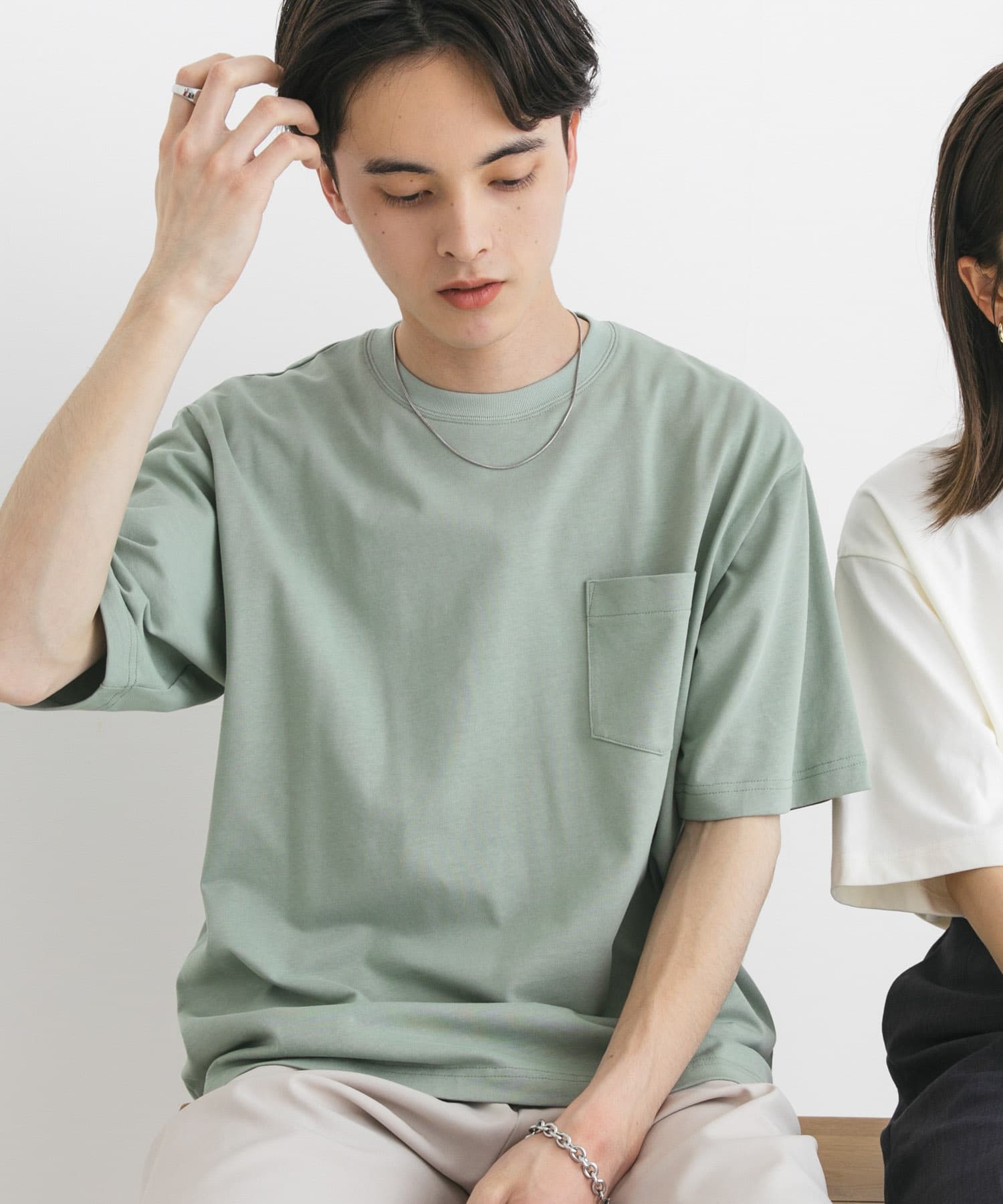 『WEB限定』『ユニセックス』ピスネーム付きポケットショートスリーブTシャツ