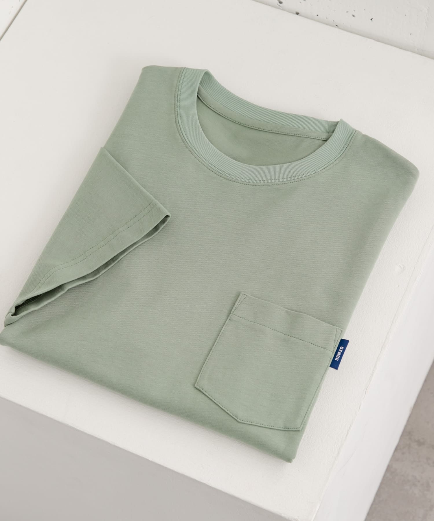 『WEB限定』『ユニセックス』ピスネーム付きポケットショートスリーブTシャツ MINT M