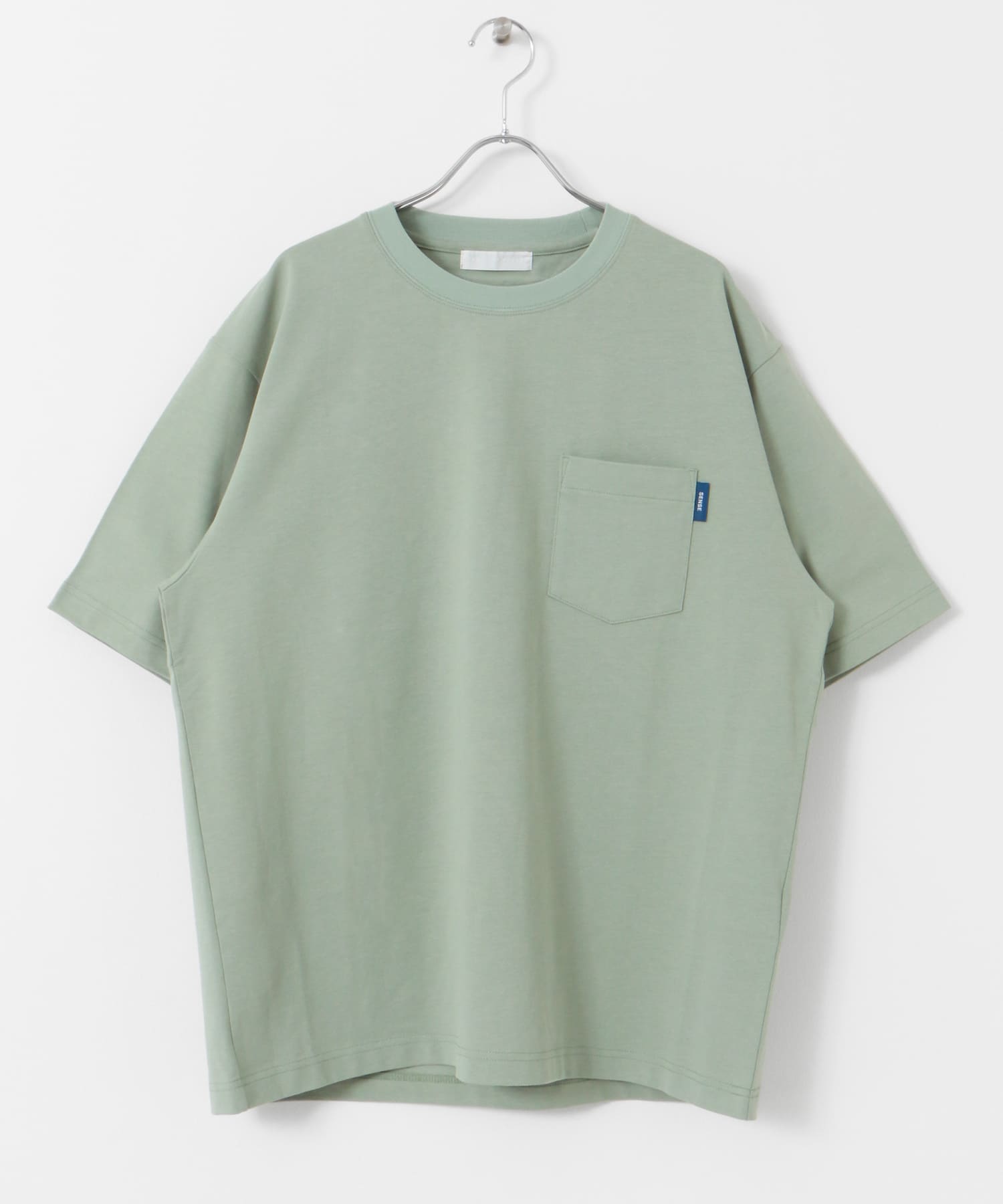 『WEB限定』『ユニセックス』ピスネーム付きポケットショートスリーブTシャツ MINT M