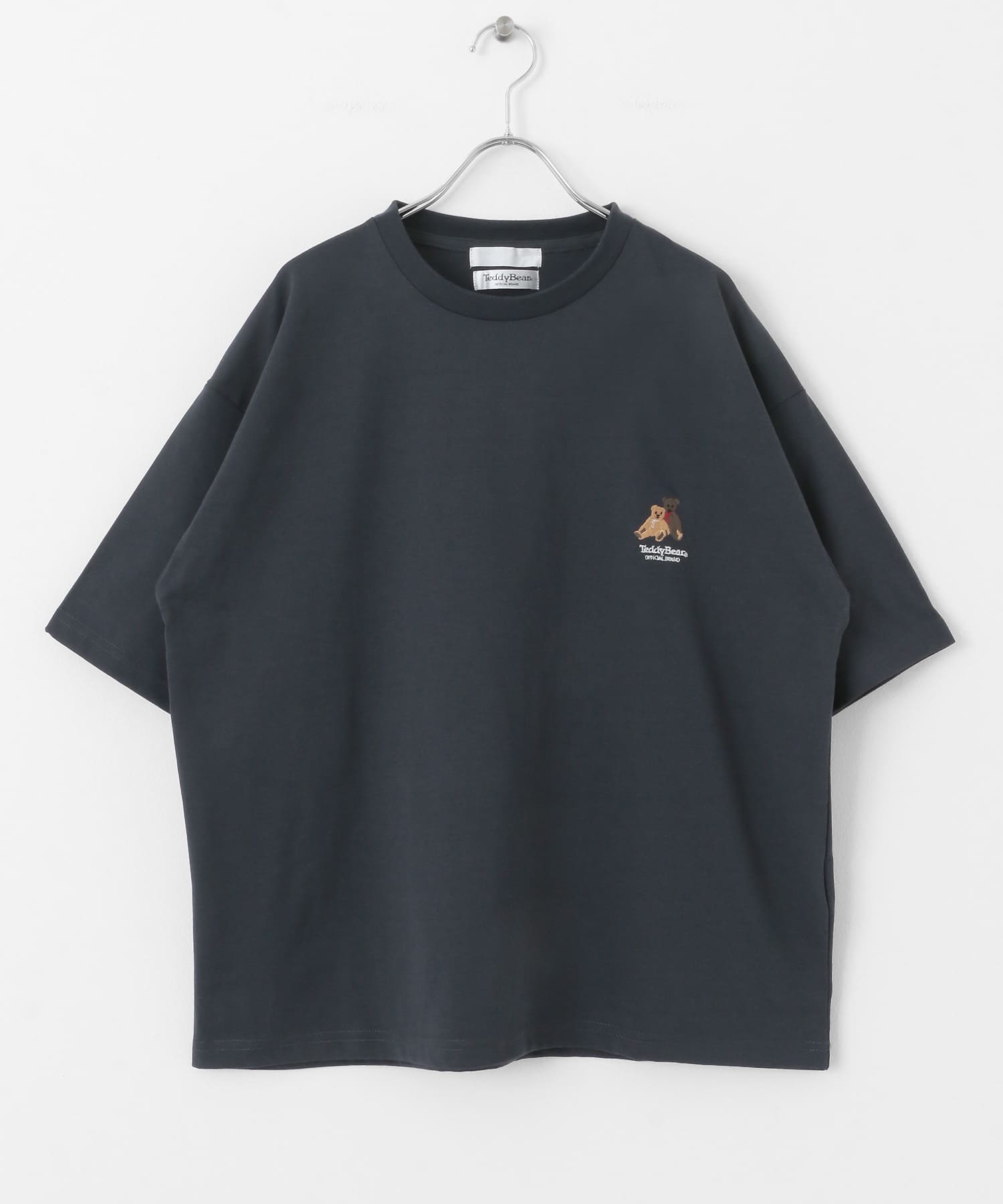 『別注』TeddyBear×SENSE OF PLACE　ショートスリーブTシャツ CHARCOAL M