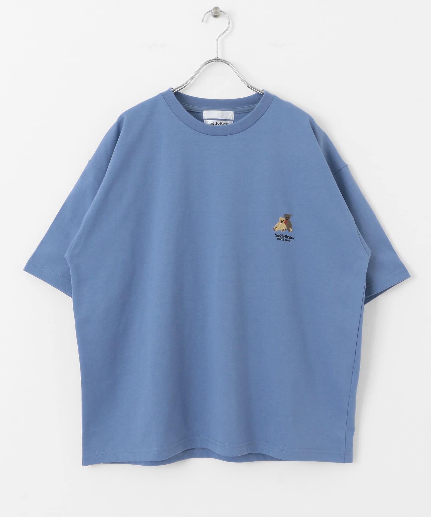 『別注』TeddyBear×SENSE OF PLACE　ショートスリーブTシャツ BLUE M