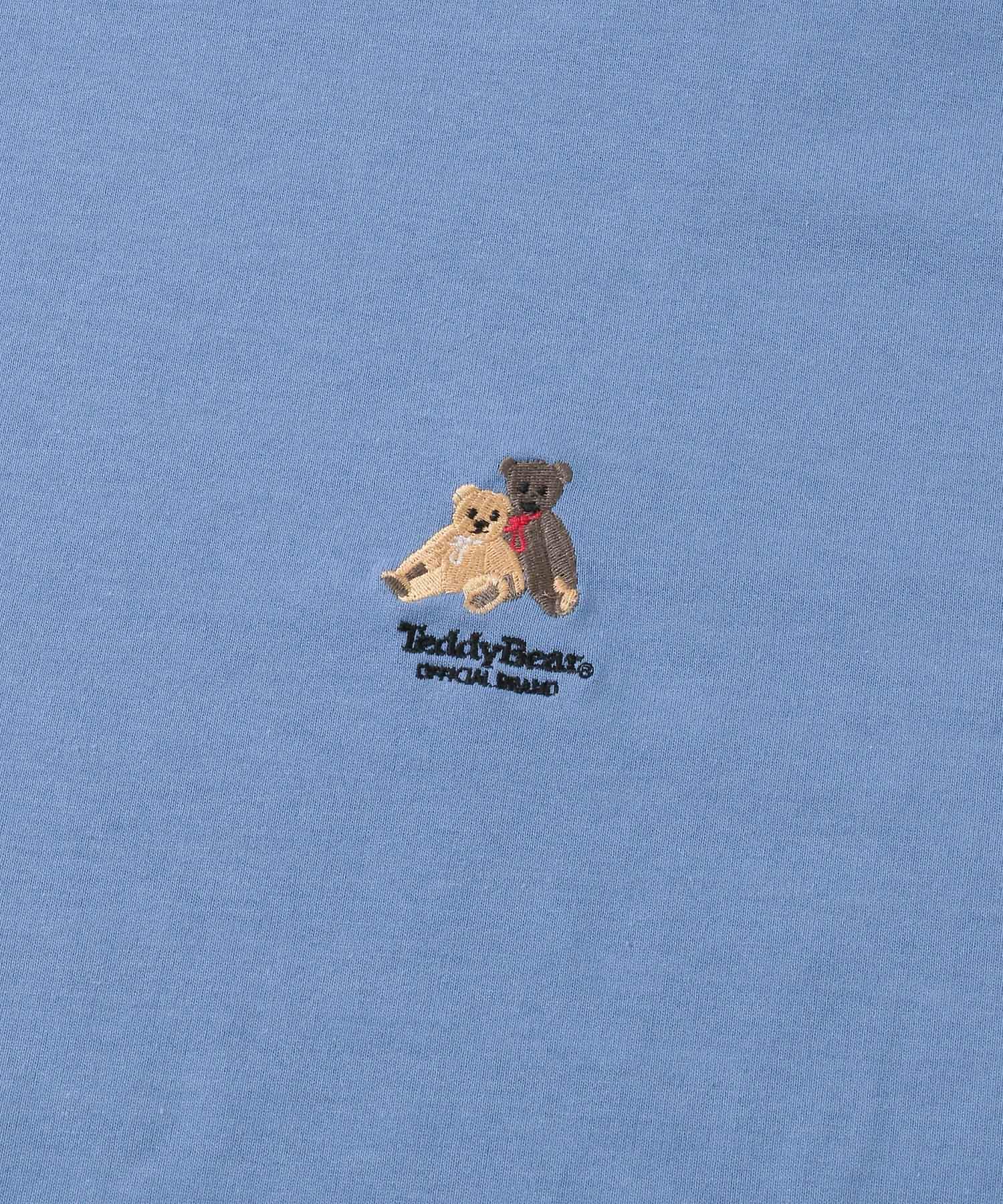 『別注』TeddyBear×SENSE OF PLACE　ショートスリーブTシャツ BLUE M