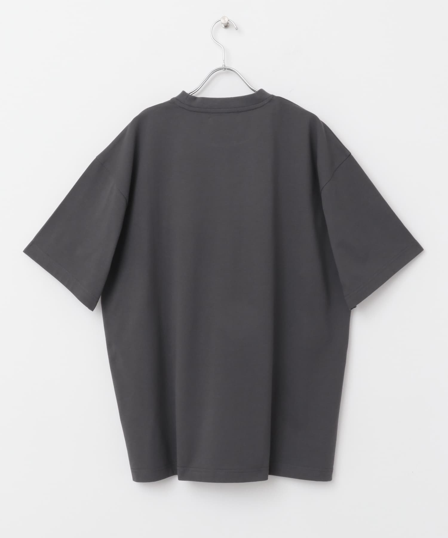 『UR TECH ひやサラクール』リラックスポケTシャツ CHARCOAL M