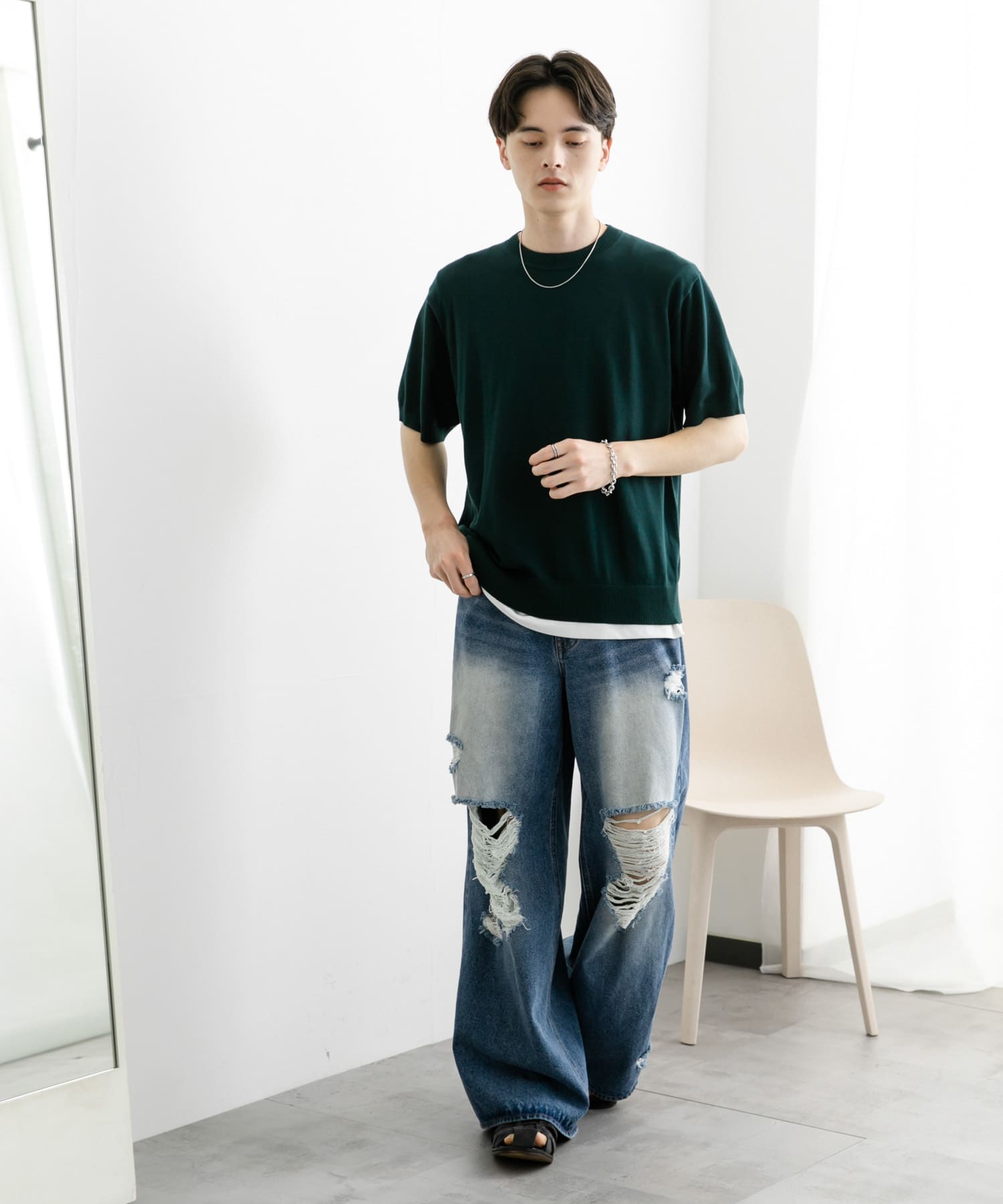 身長：173cm サイズ：L