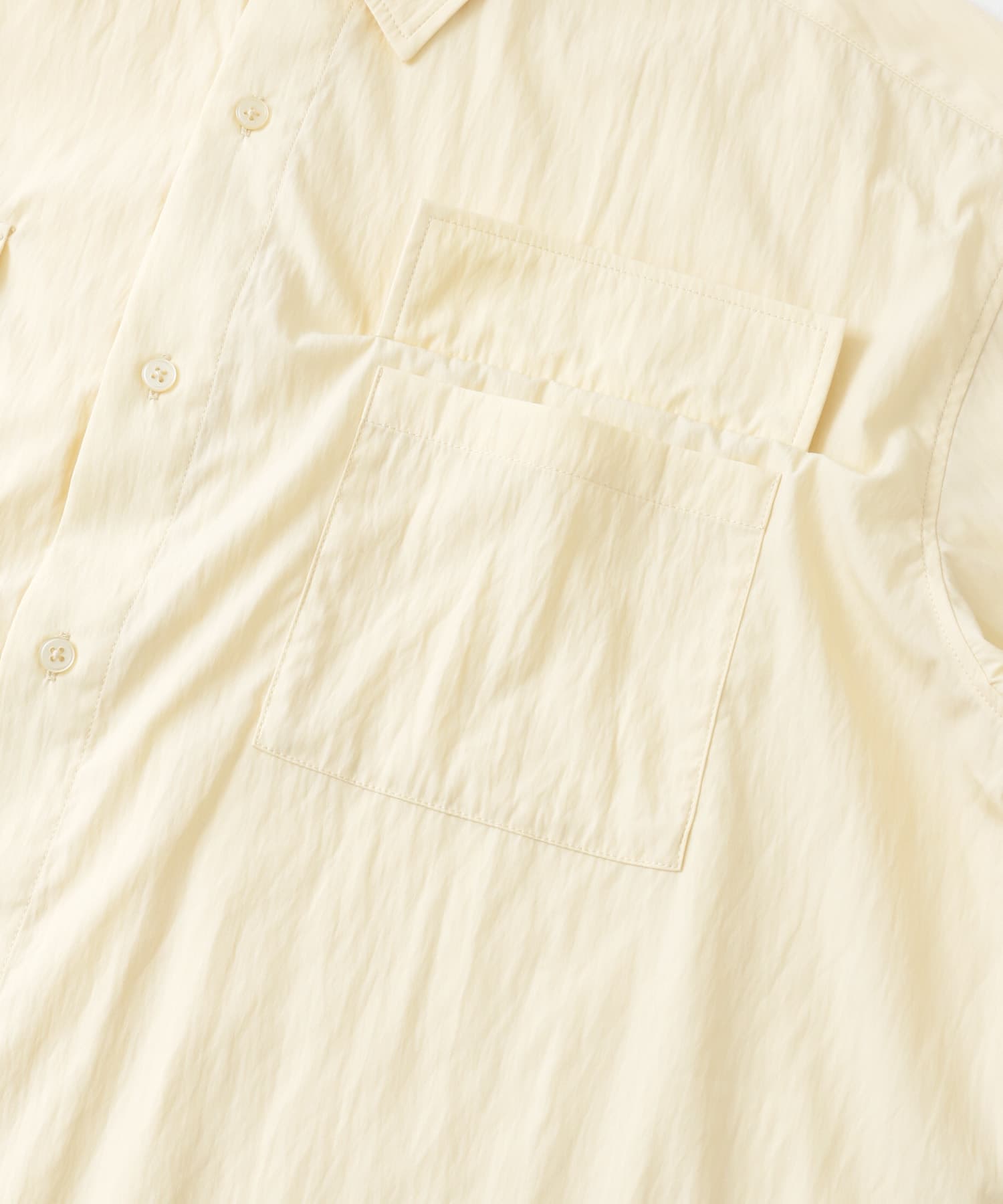 ワッシャーナイロンショートスリーブシャツ L.YELLOW M