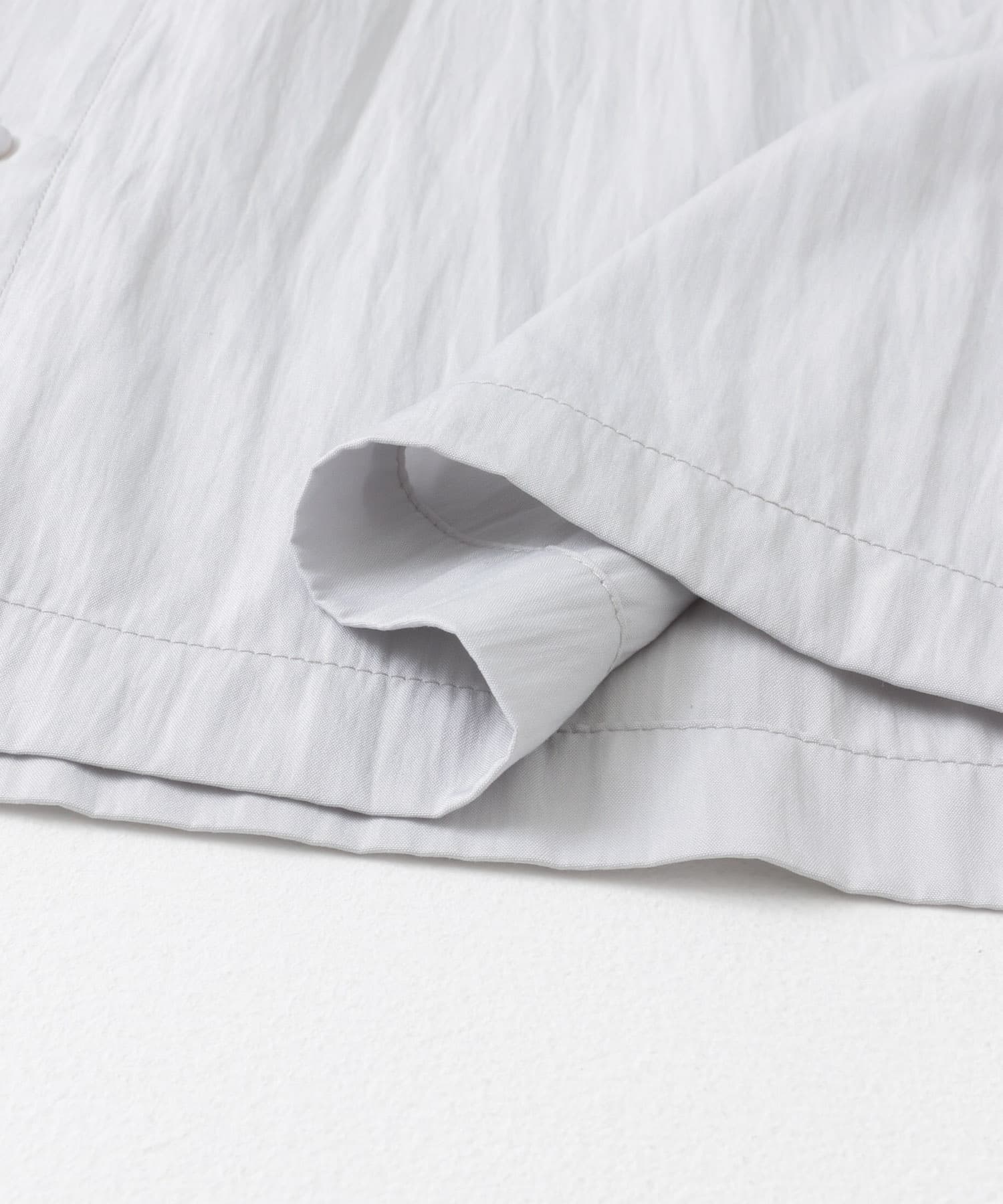ワッシャーナイロンショートスリーブシャツ L.GRAY M