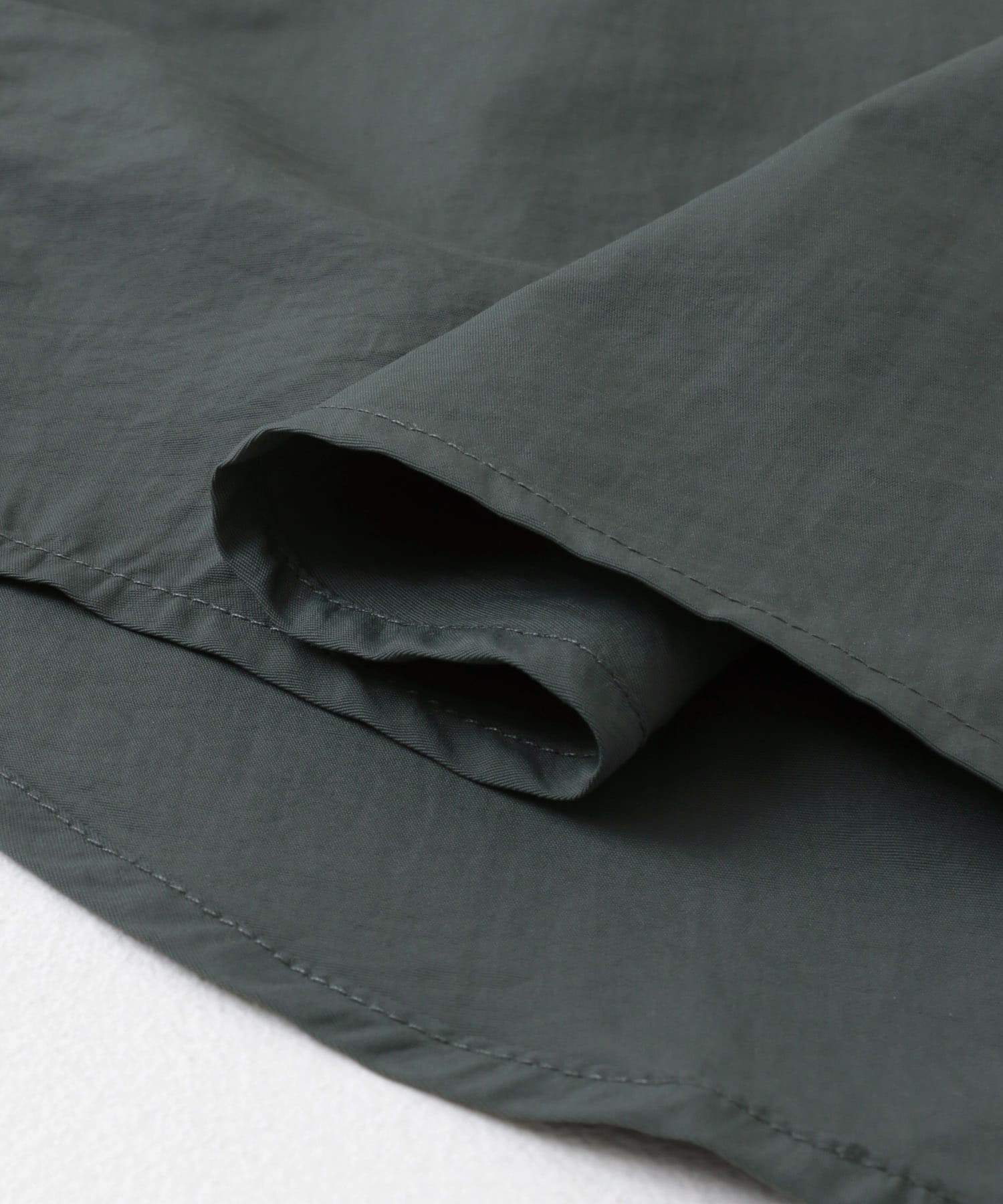 ナイロンレギュラーカラールーズショートスリーブシャツ GRAY M