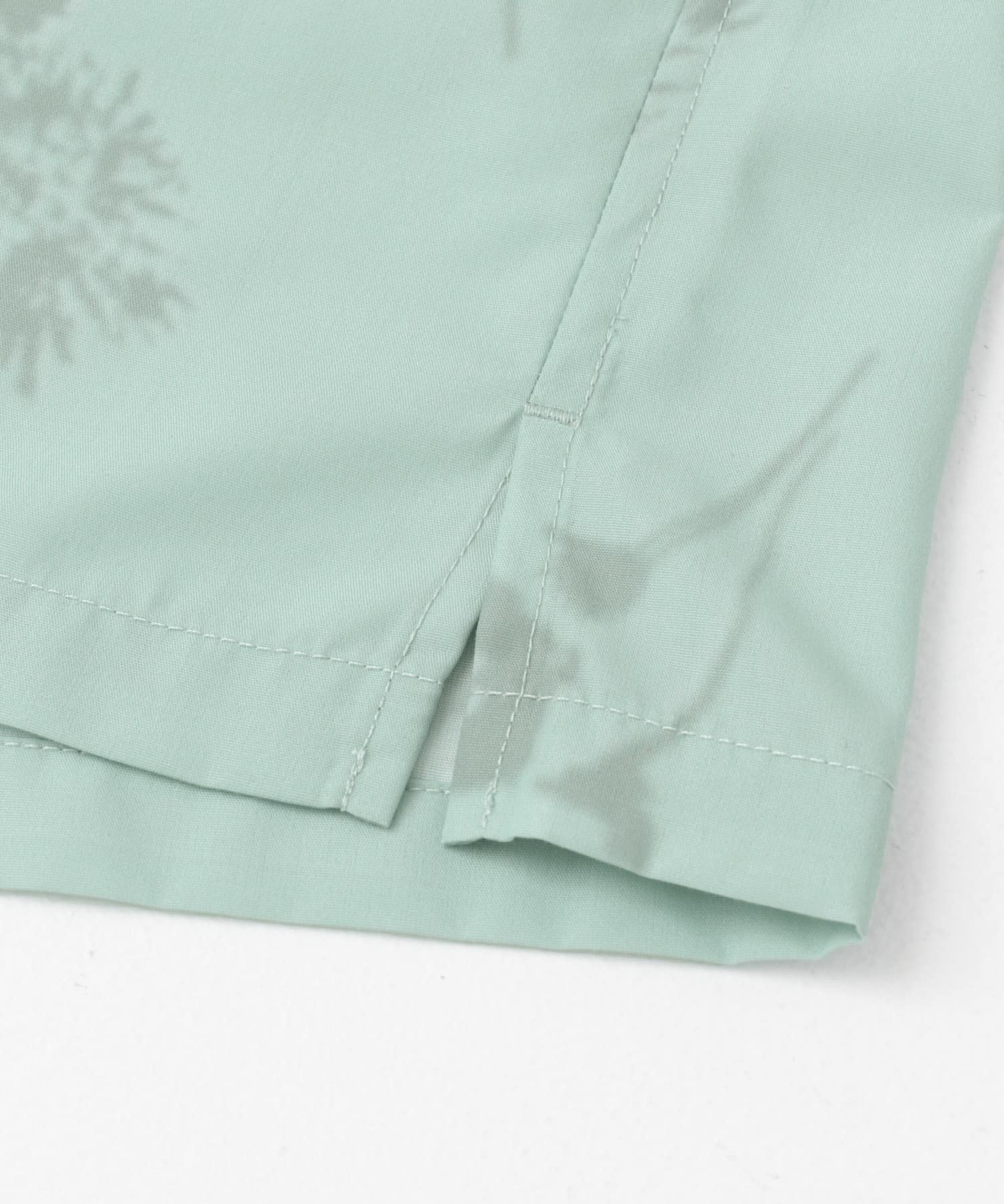 『ユニセックス』ボタニカルオープンカラーショートスリーブシャツ BLUE M