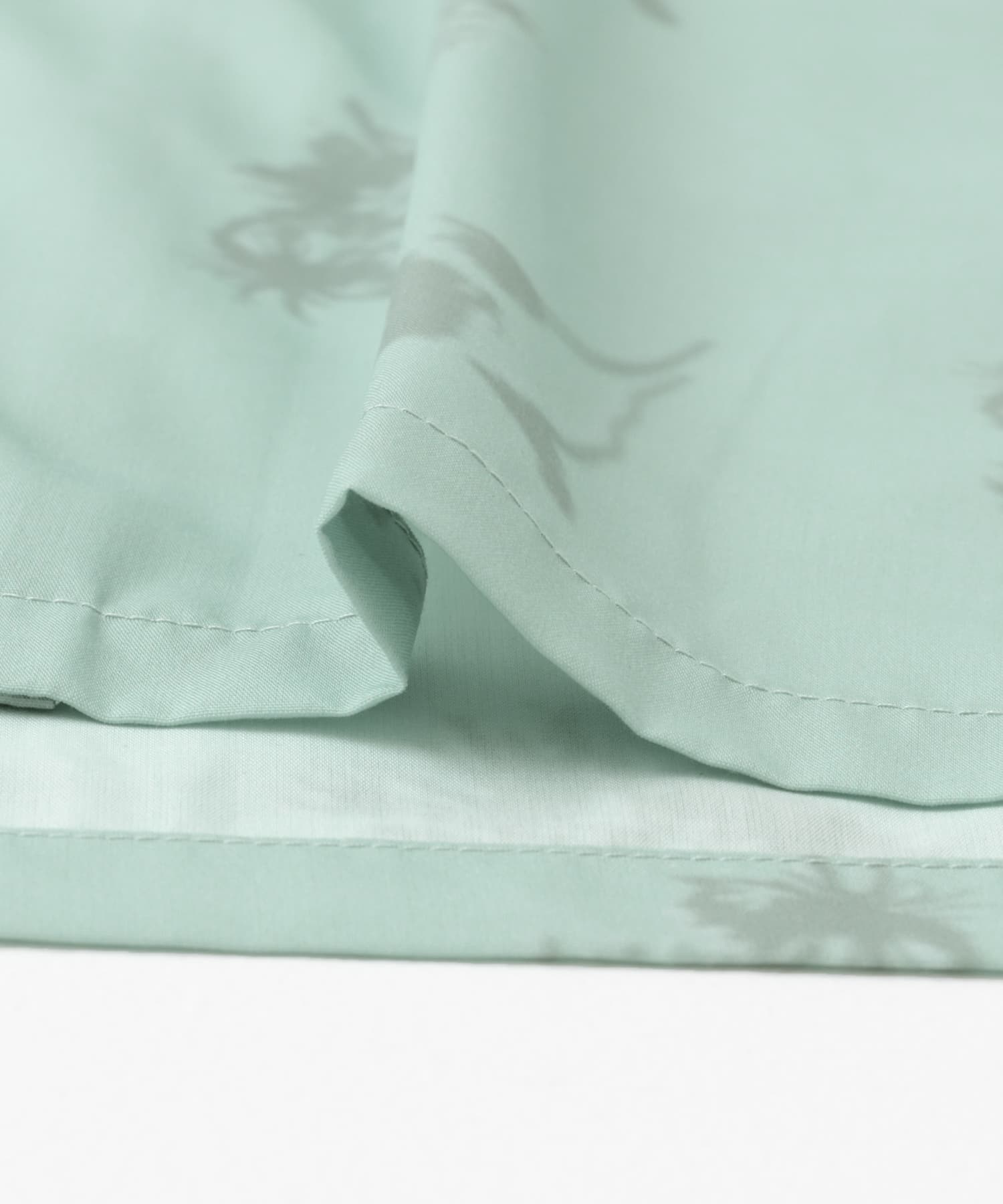 『ユニセックス』ボタニカルオープンカラーショートスリーブシャツ BLUE M